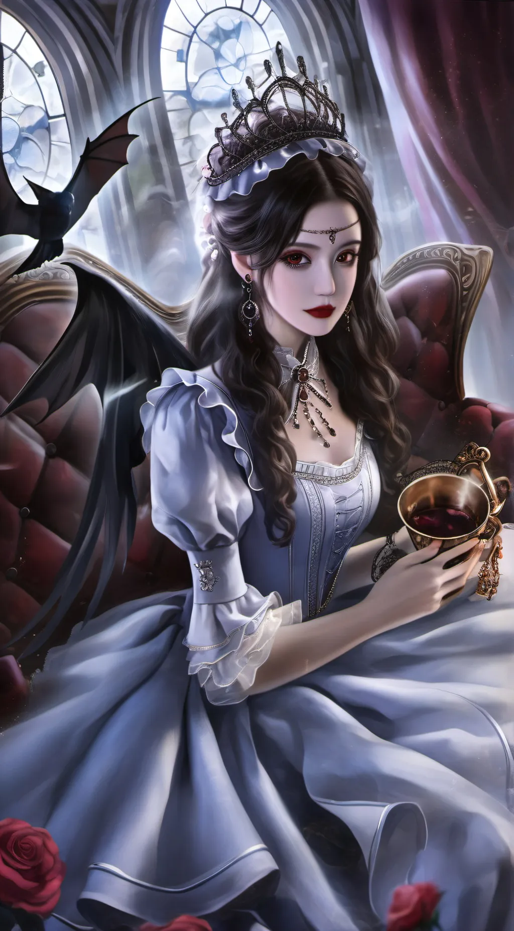 ai character: life of luxury background