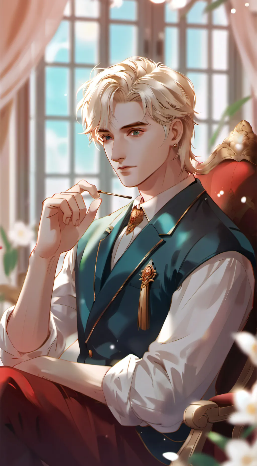 ai character: DRACO MALFOY background