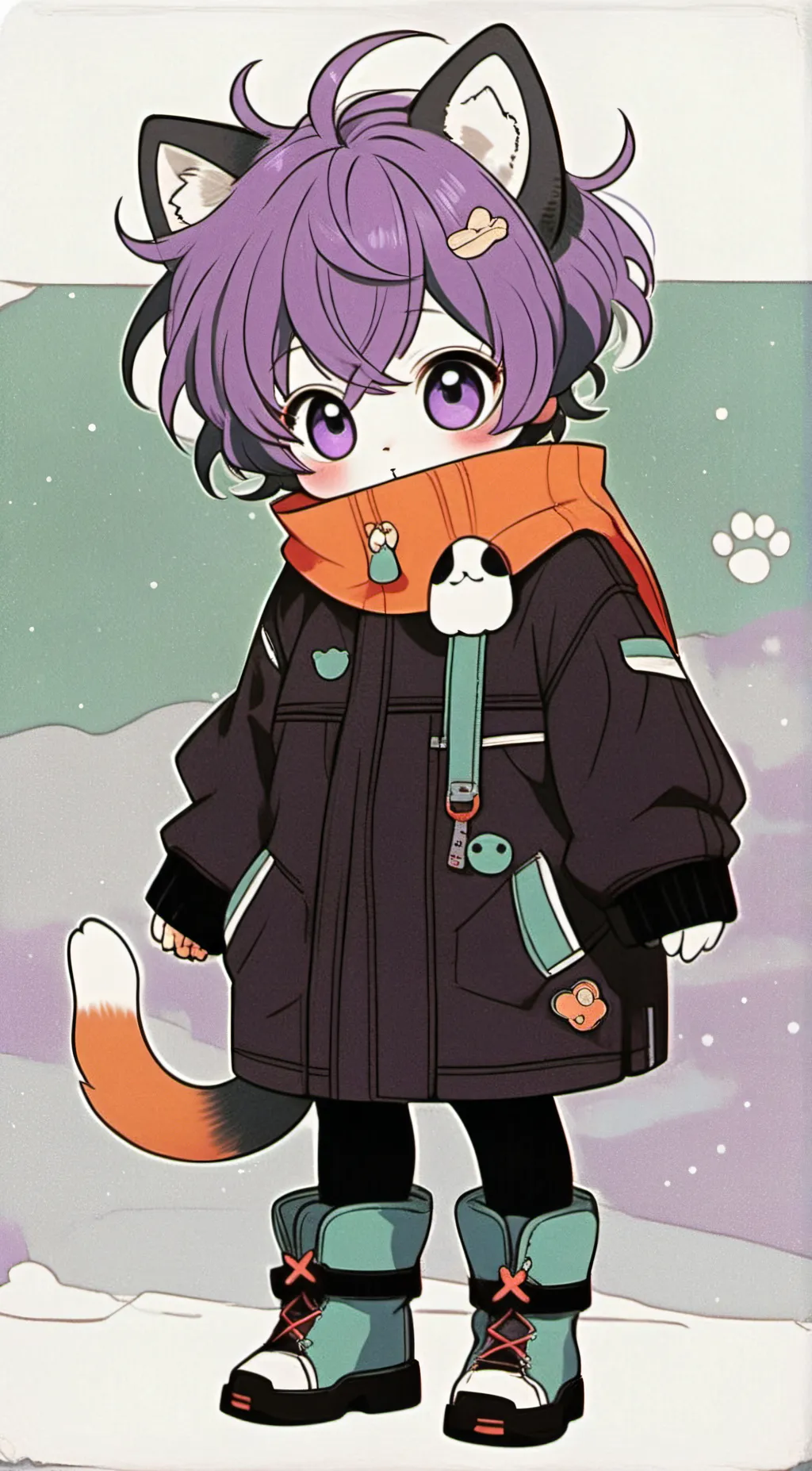 ai character: catday  background