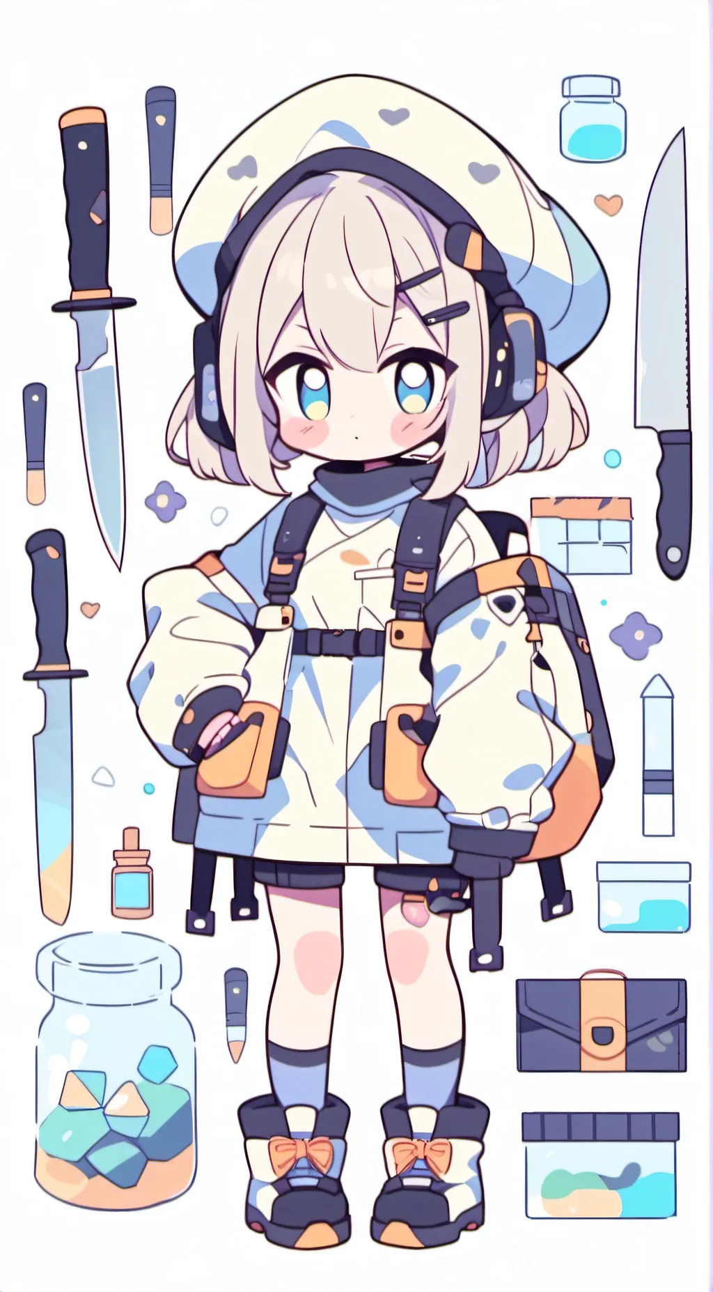 ai character: Roses background