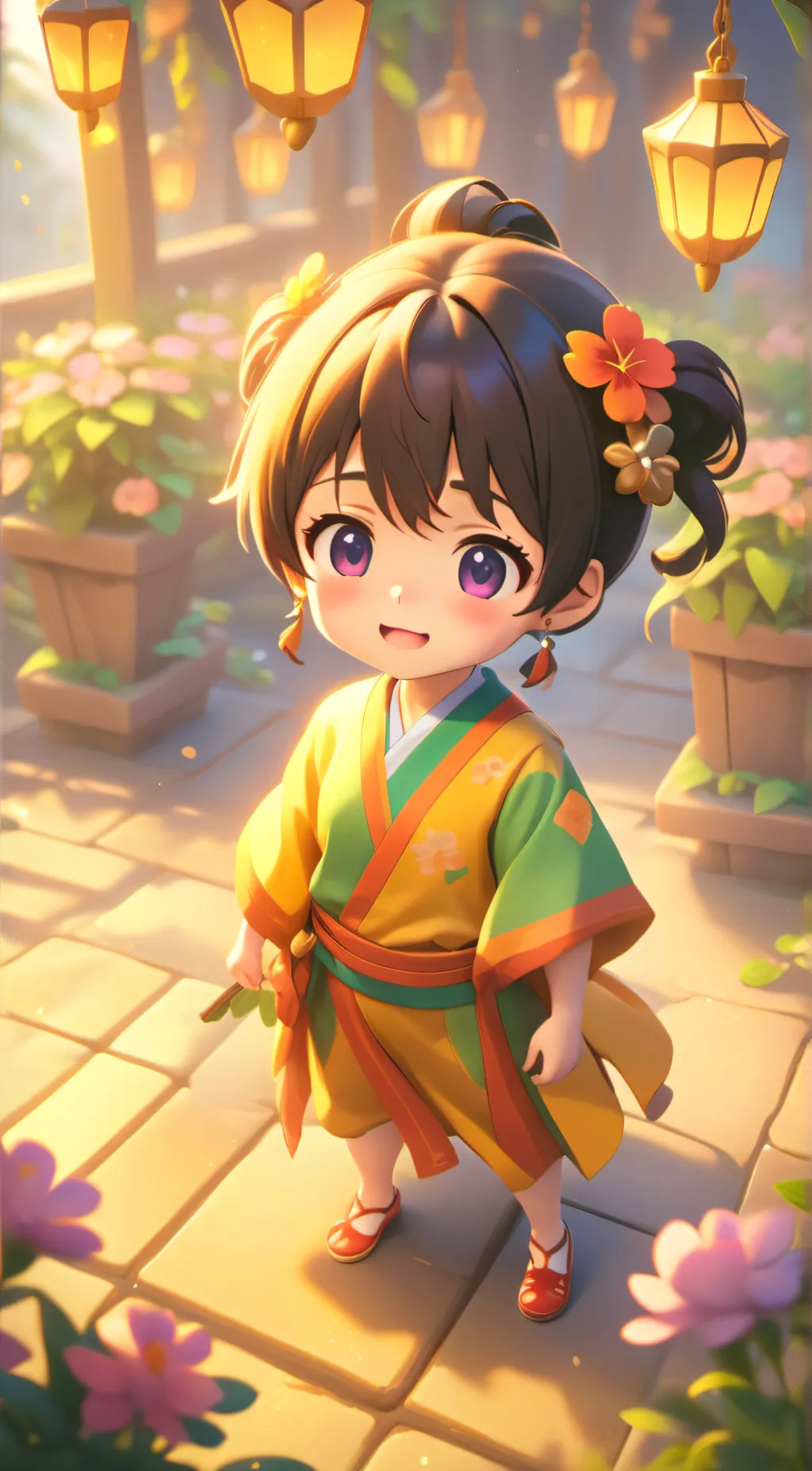 ai character: cute background