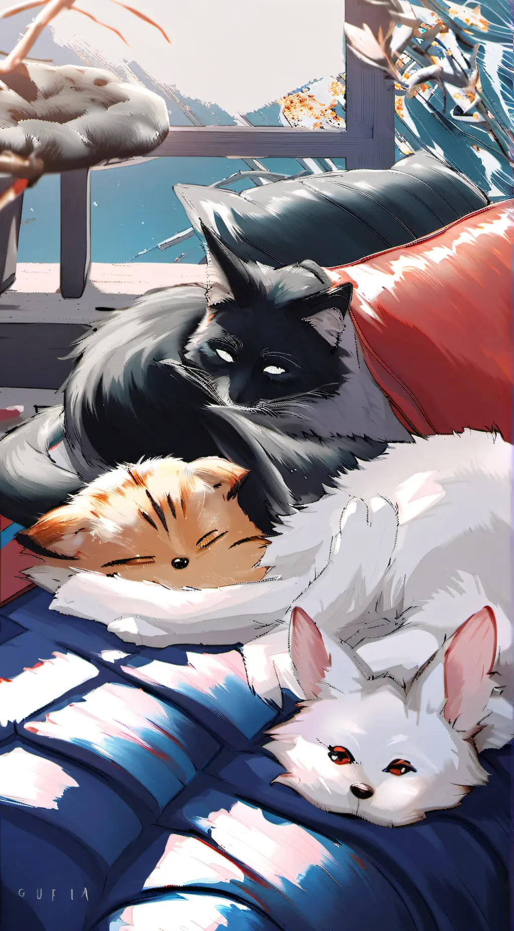 ai character: Catnap~ background