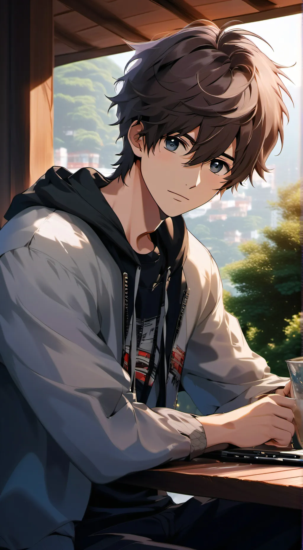 ai character: Alex  background