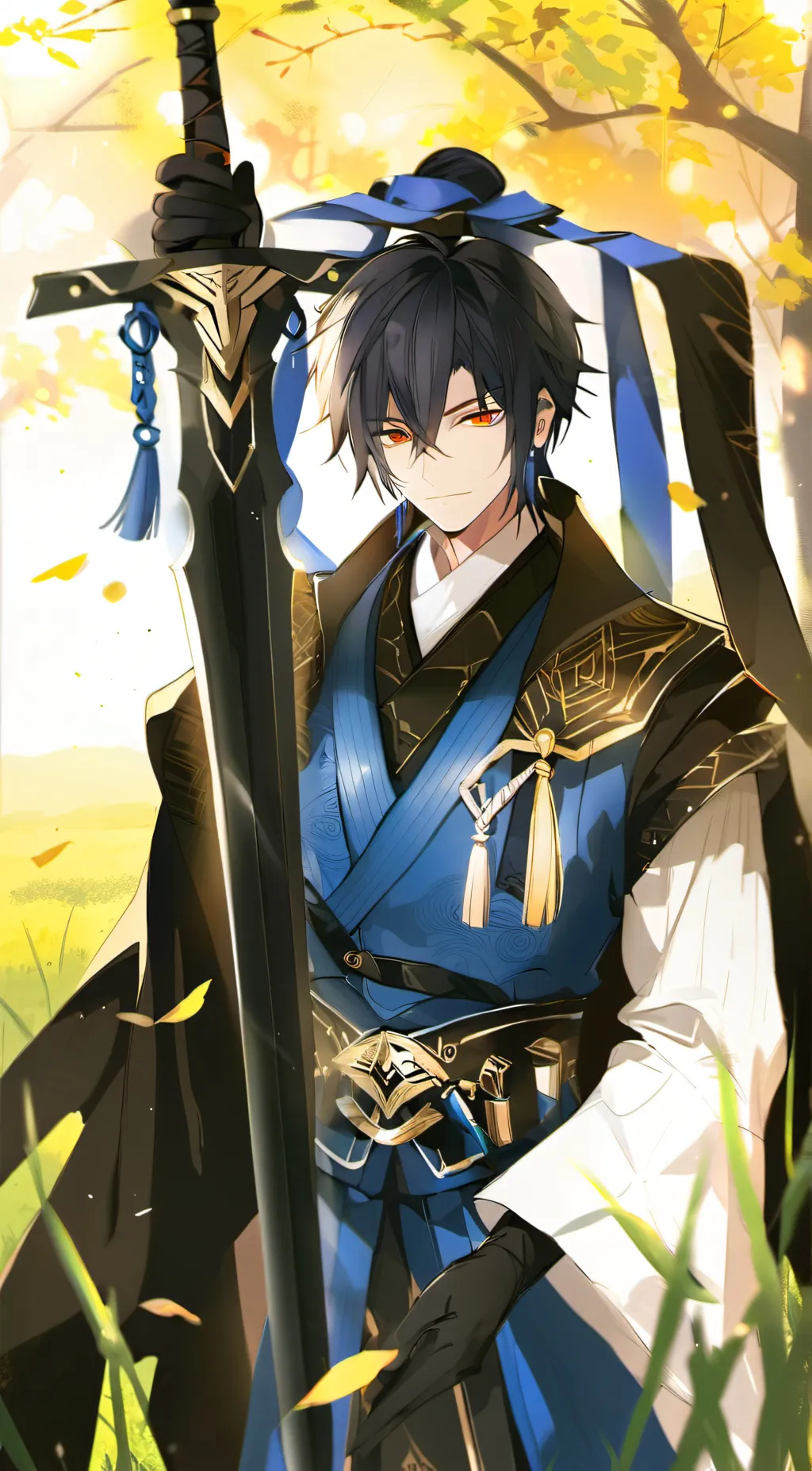 ai character: Black Blade Master background