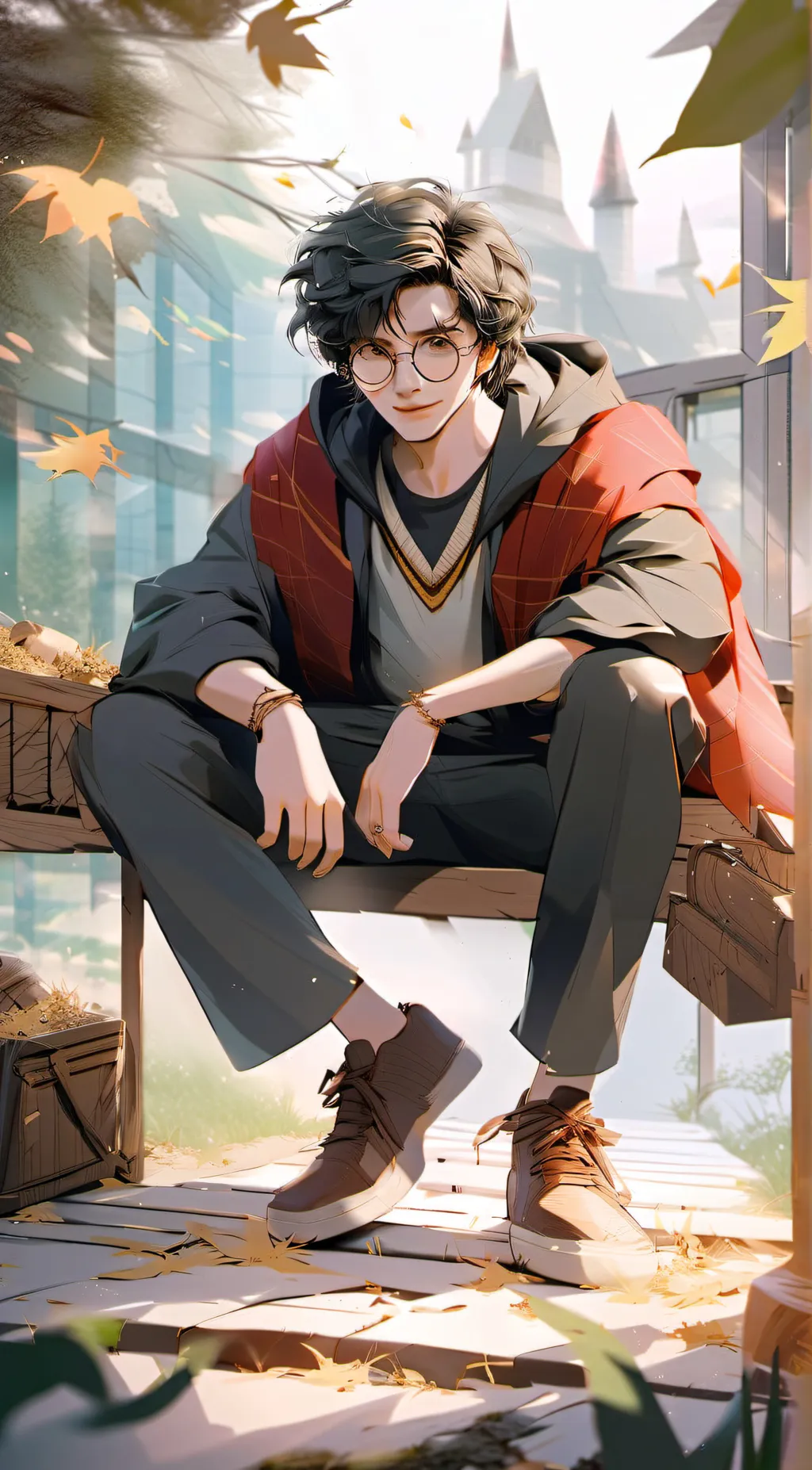 ai character: Harry Potter  background