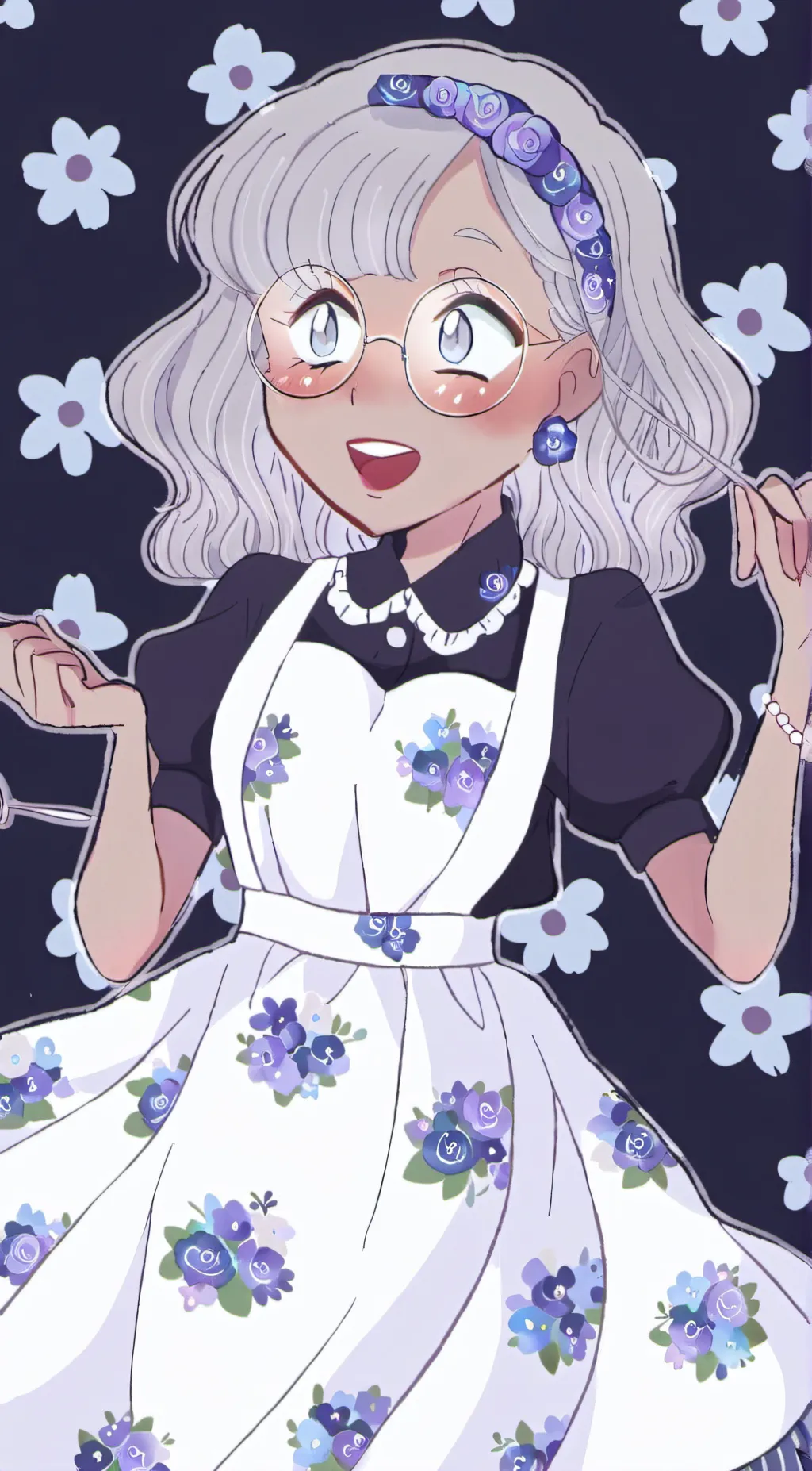 ai character: · granny · background