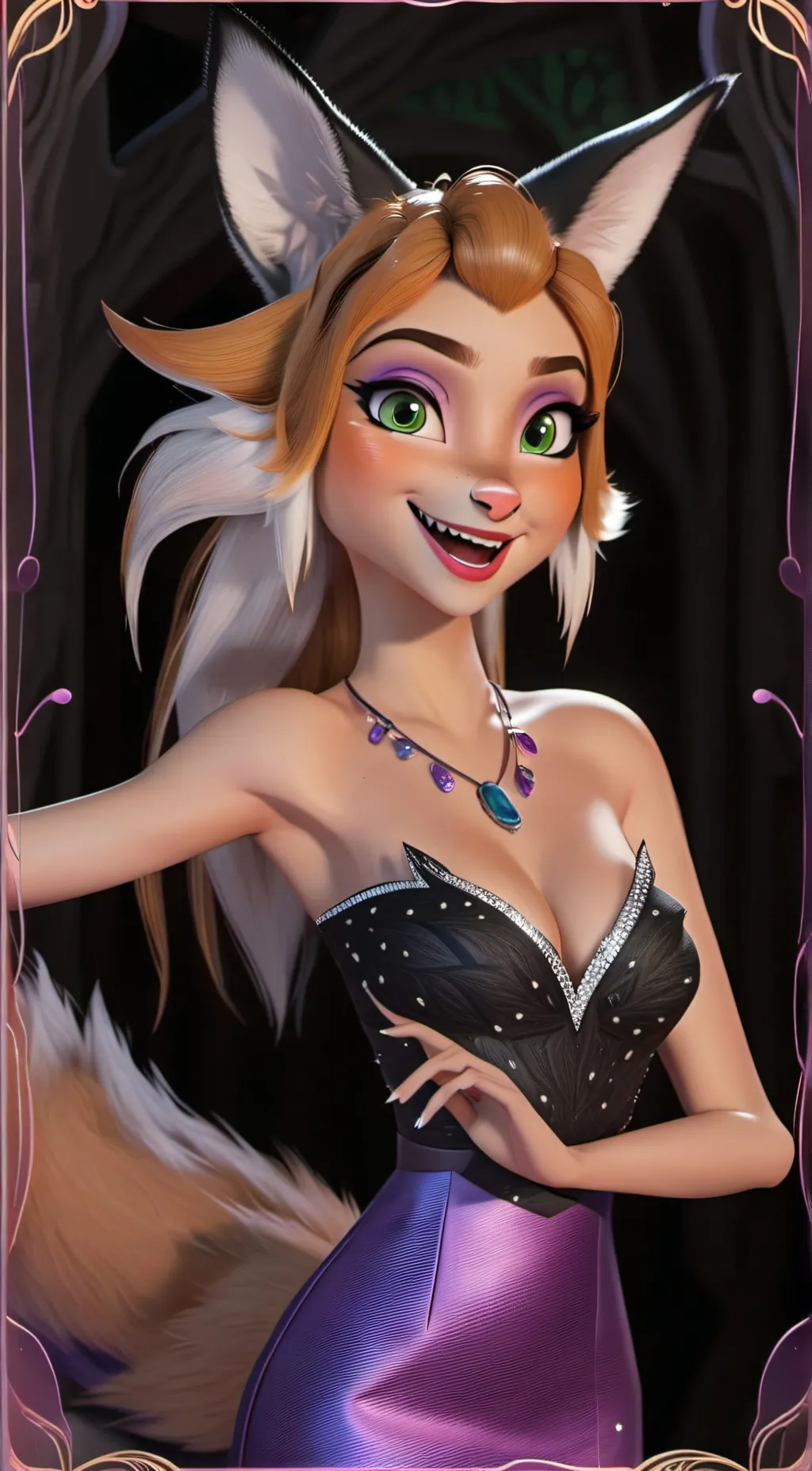 ai character: Rose background