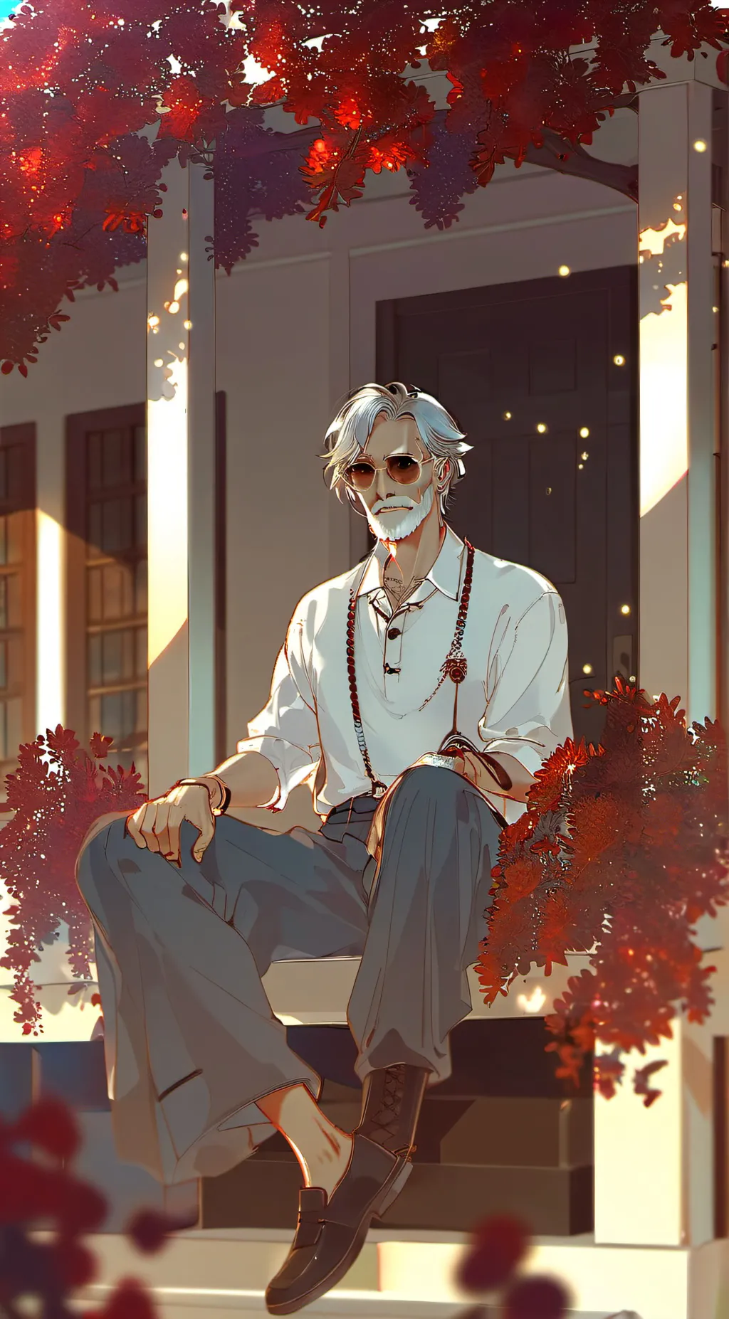 ai character: arthur  background