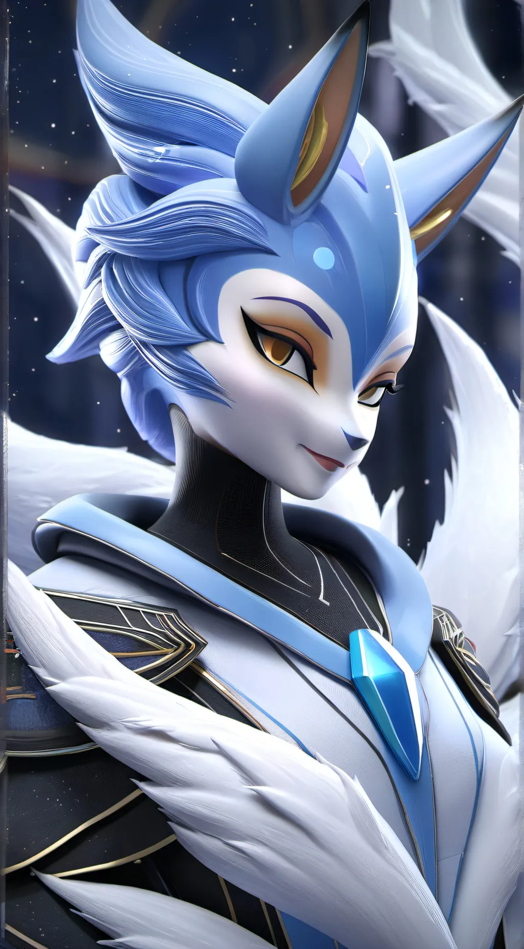 ai character: Krystal  background