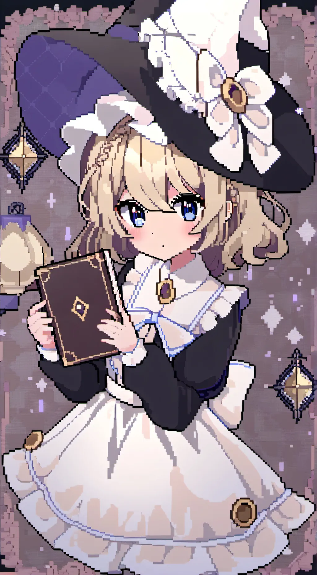 ai character: Carlie (pixel)  background