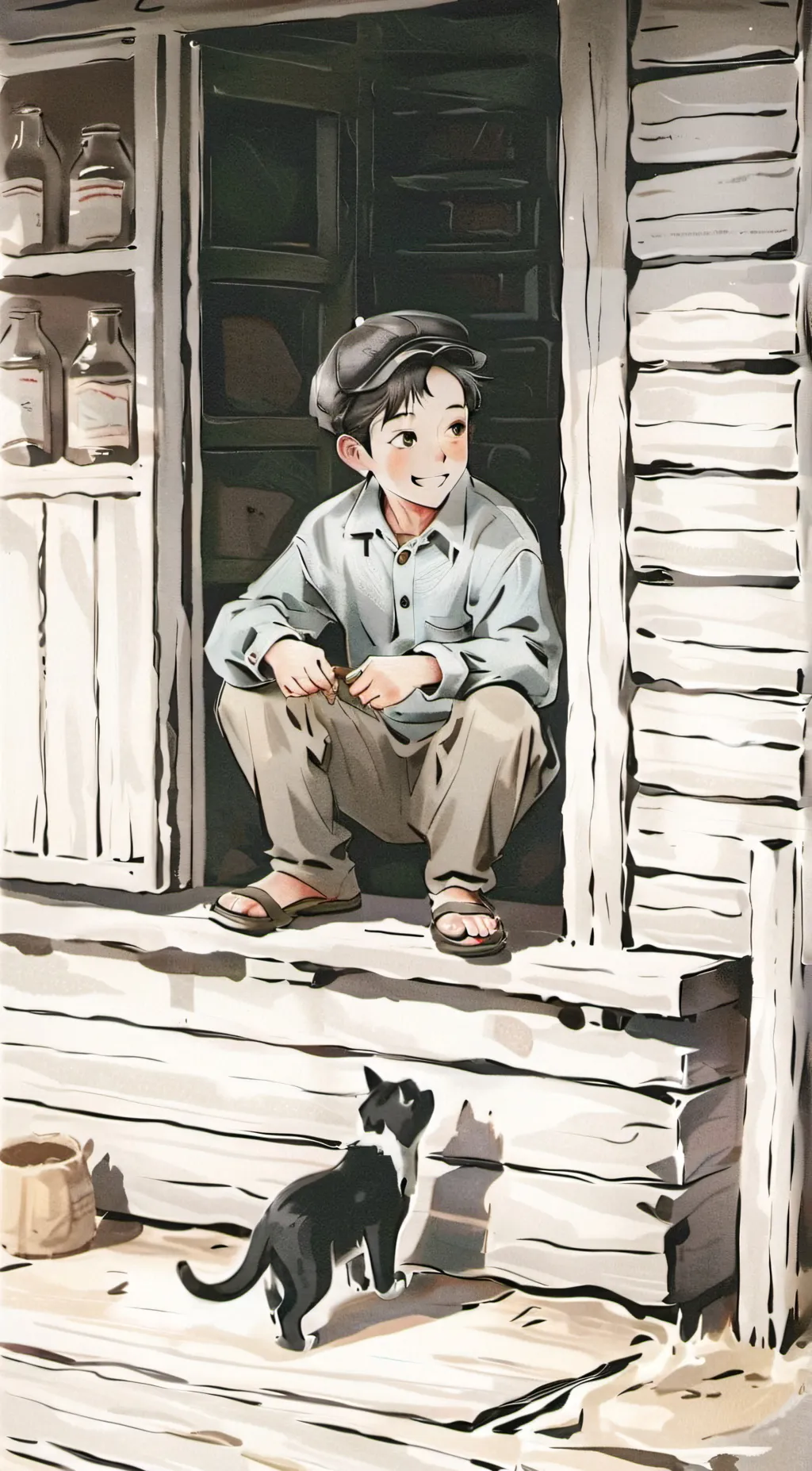 ai character: George  background