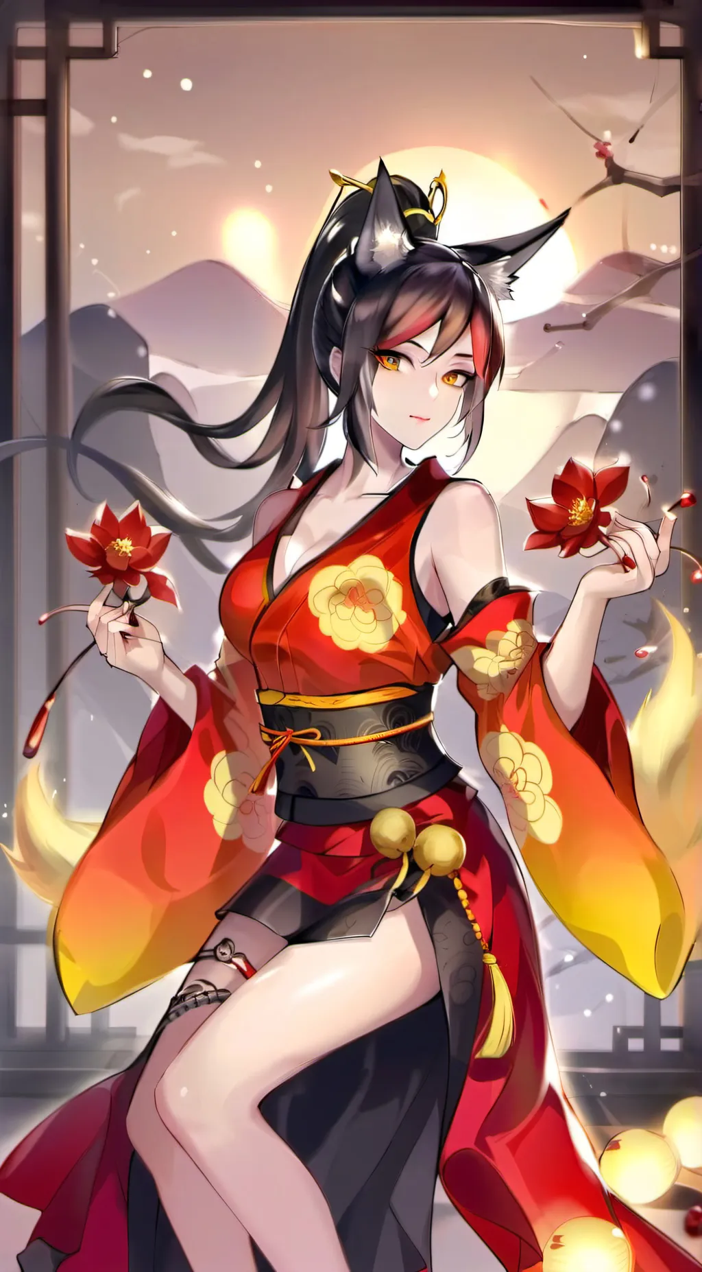 ai character: Sakura background