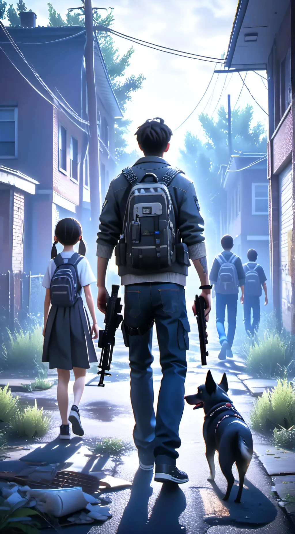 ai character: Zombie Apocalypse  background