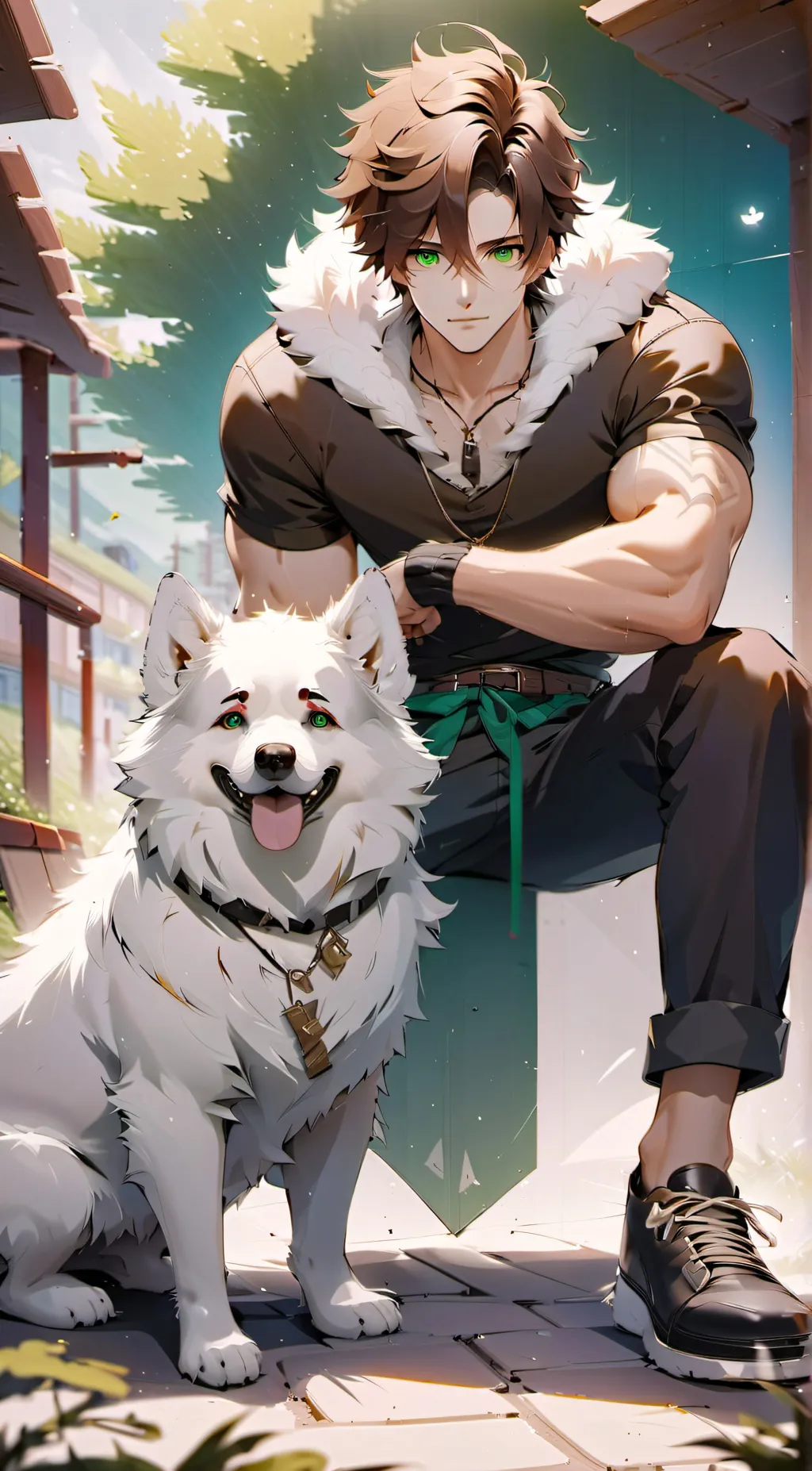 ai character: Saxon background