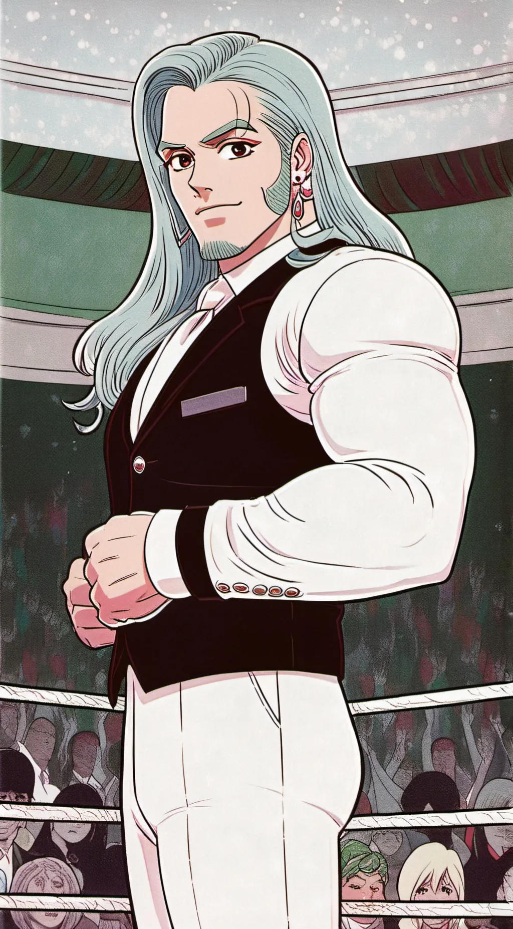 ai character: WWE Booker background