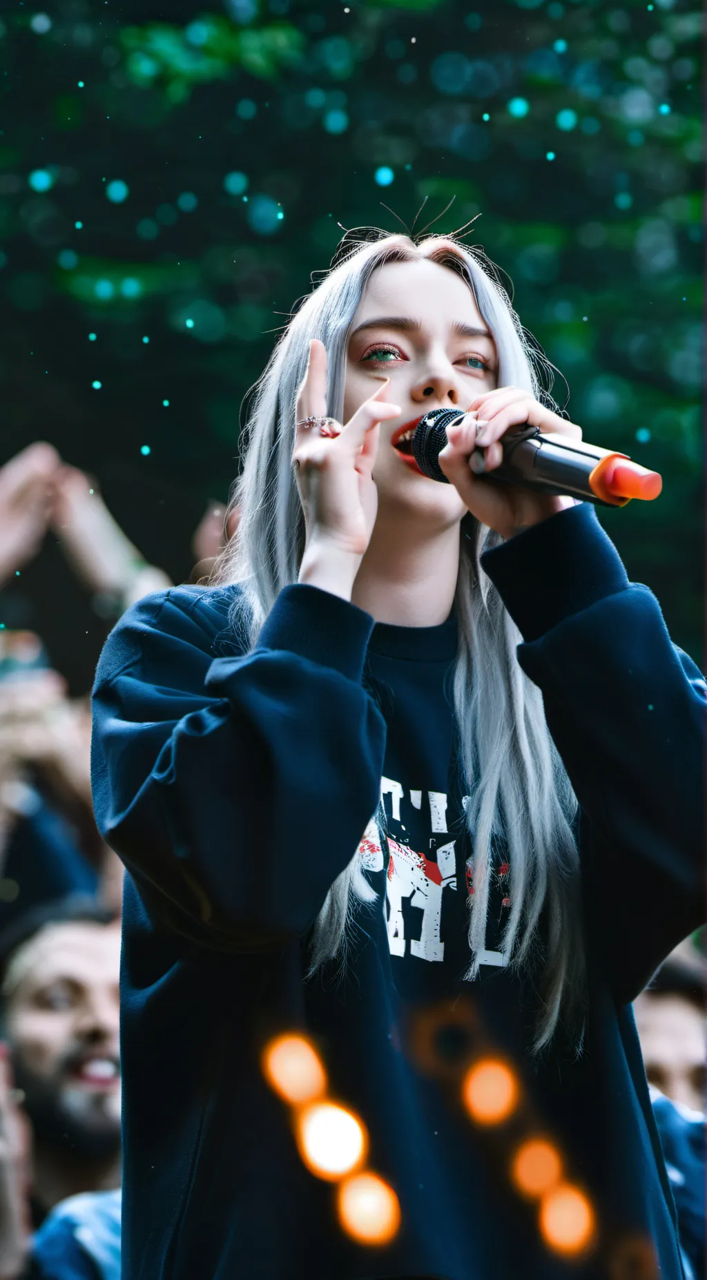 ai character: billie eilish  background