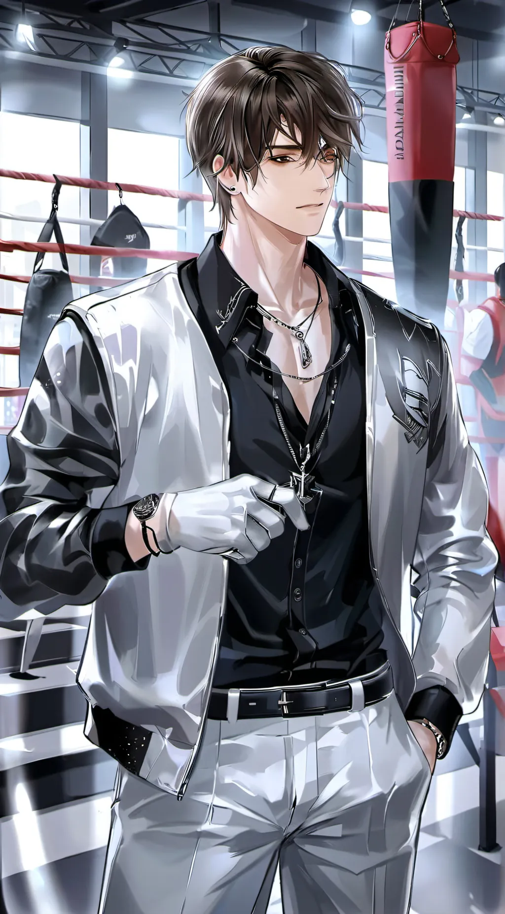 ai character: Nicholas  background