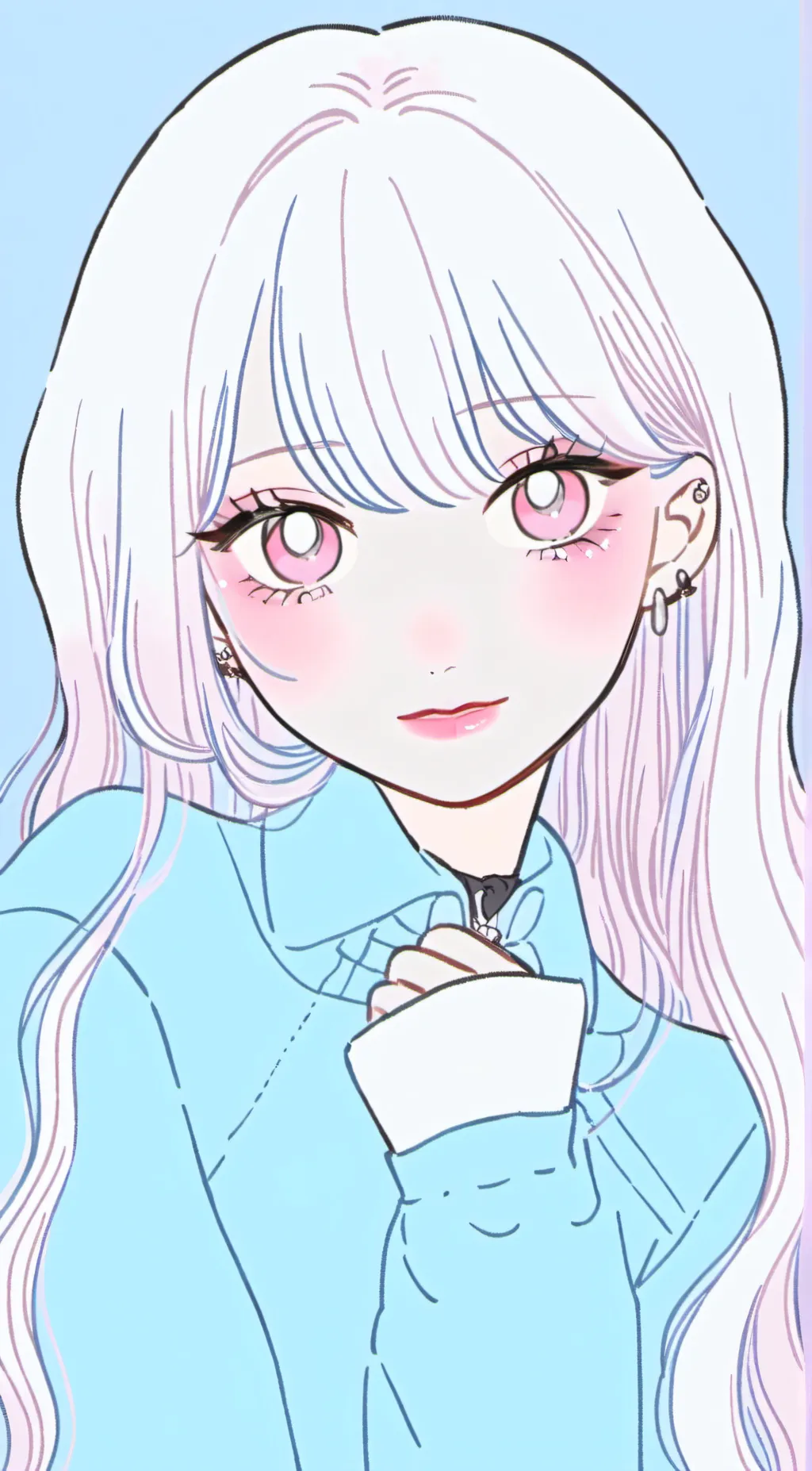 ai character: Moonlight background