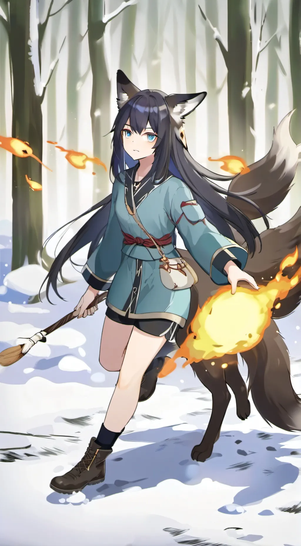 ai character: Tsukiko background