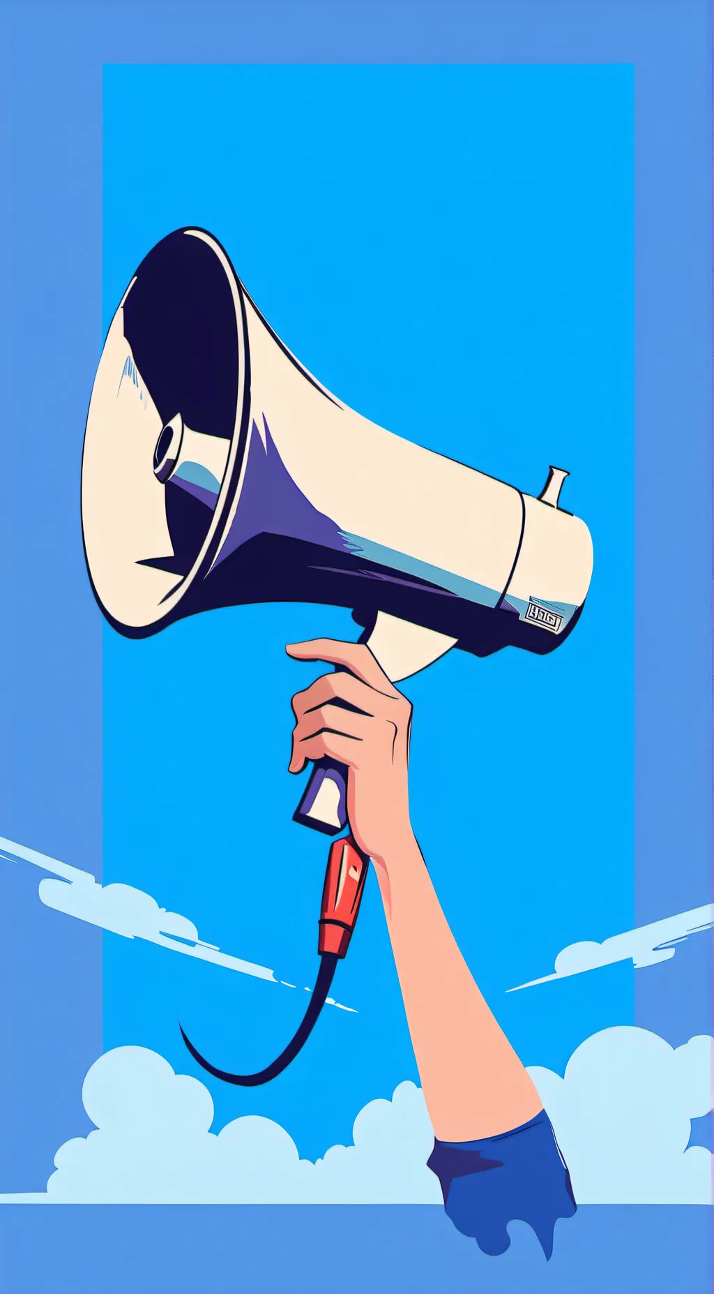 ai character: announcement  background