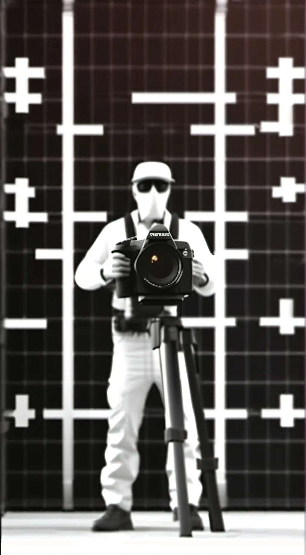 ai character: large cameraman background