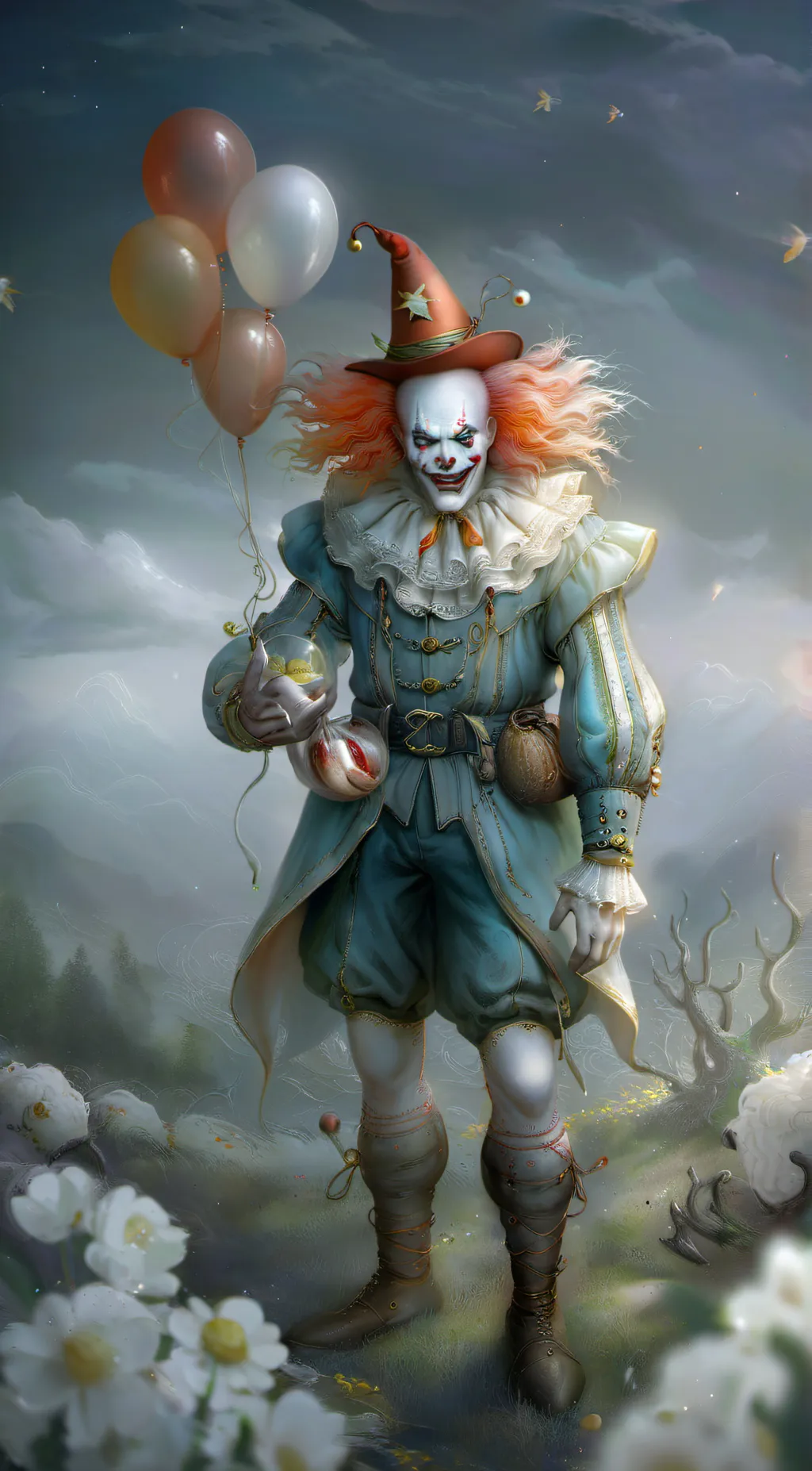 ai character: the mutant clowns  background