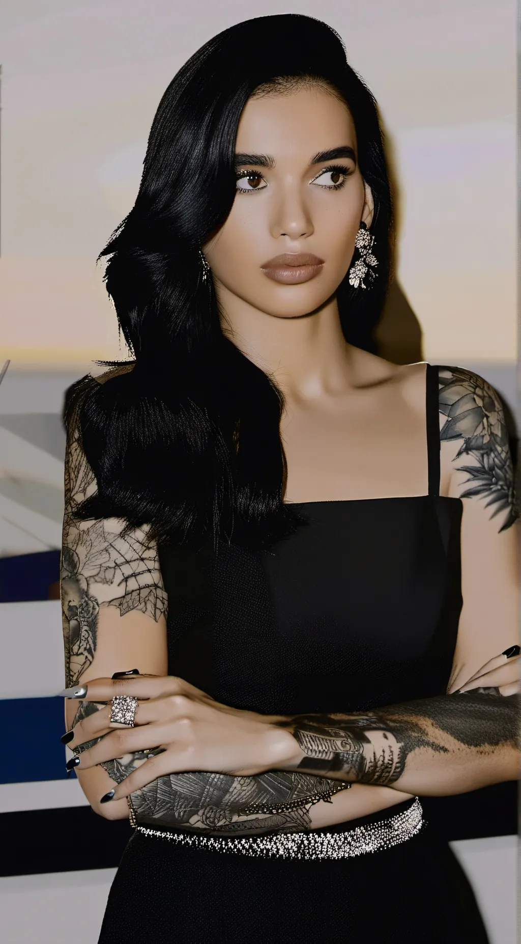 ai character: Dua Lipa background