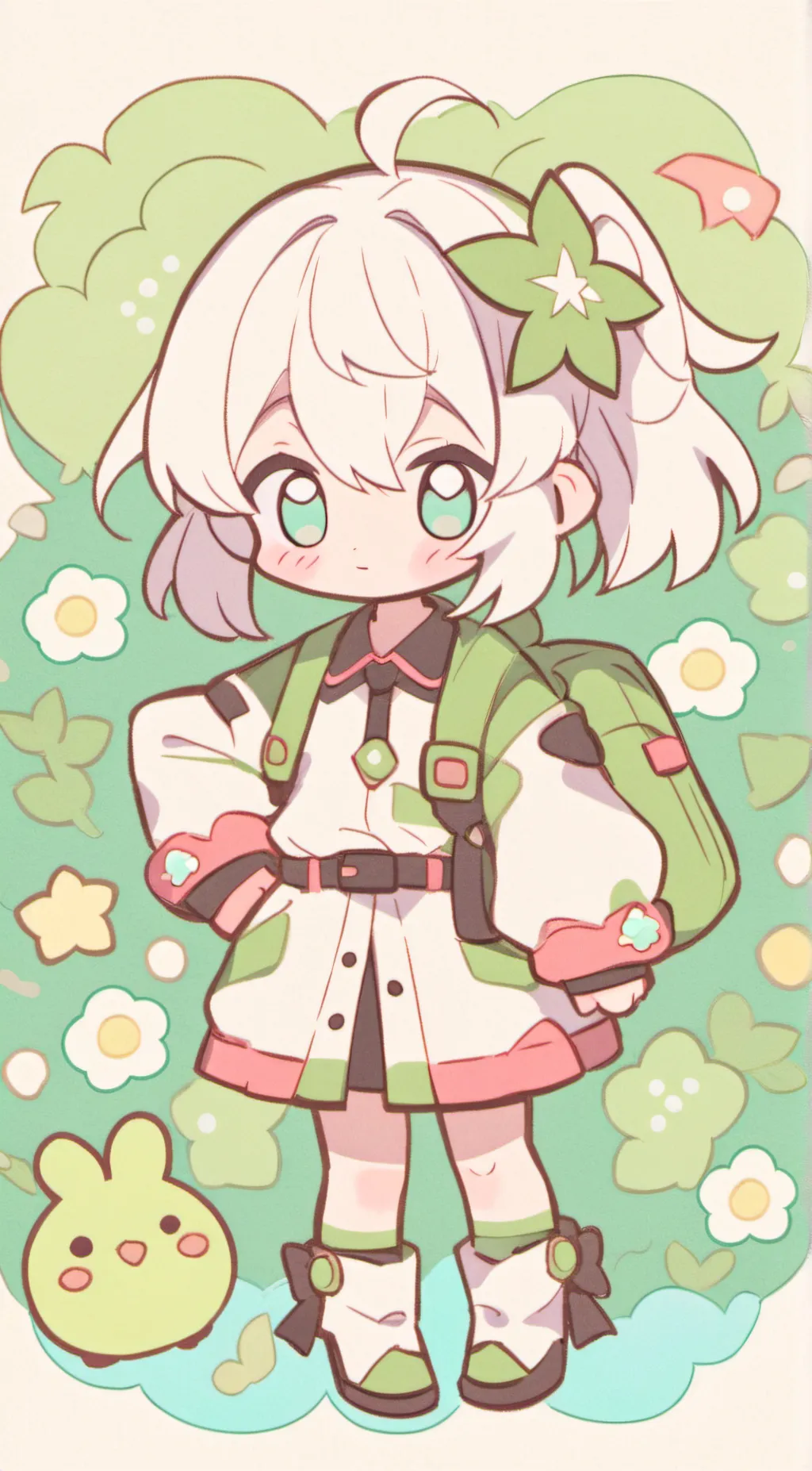 ai character: Chibi infection background