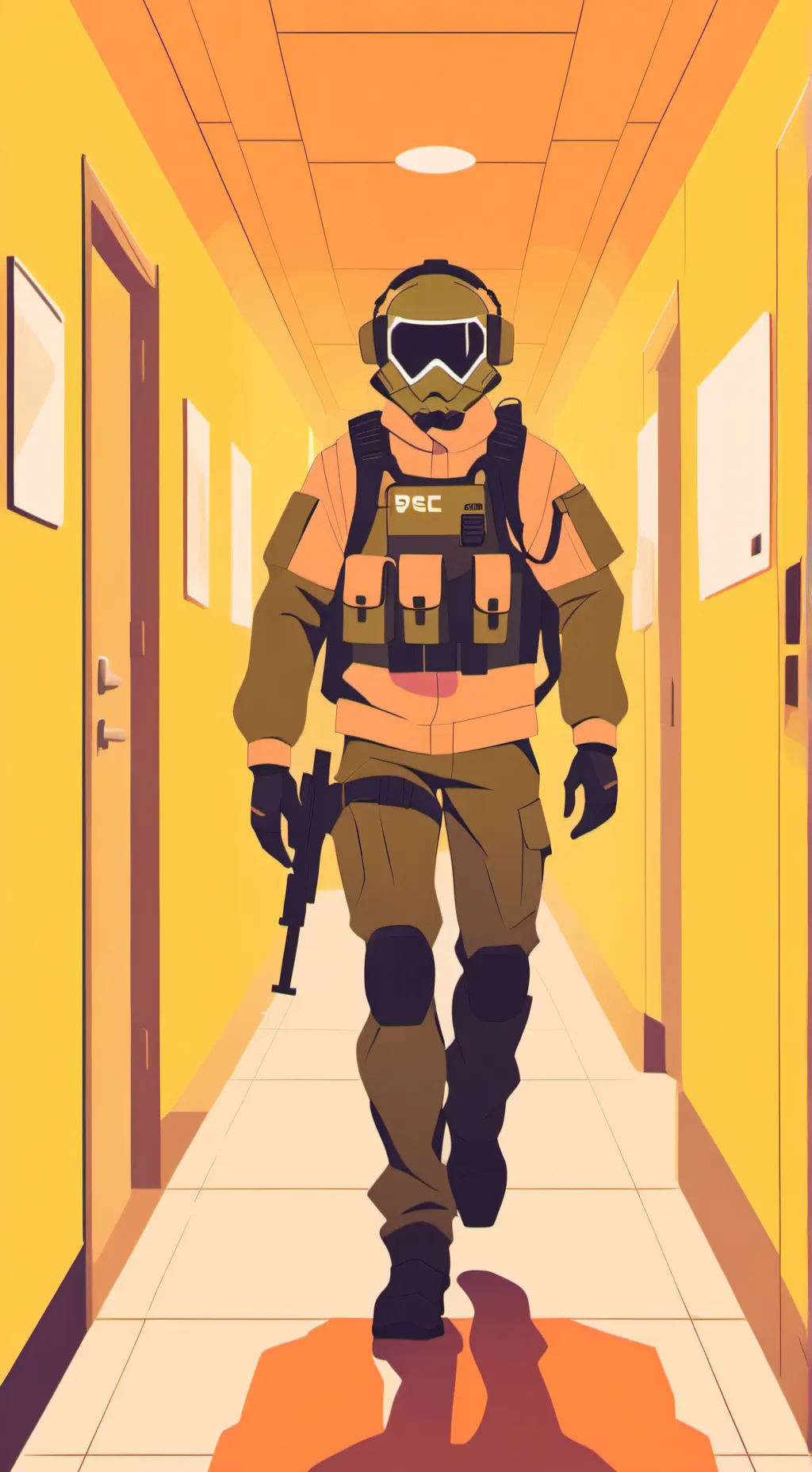 ai character: SCP guard background