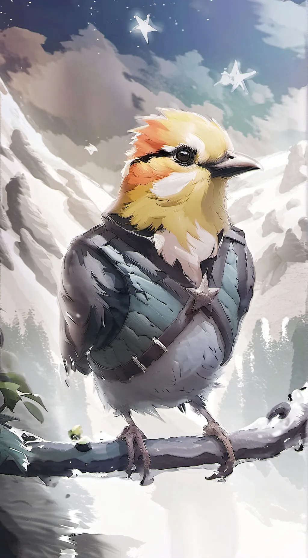 ai character: Kicken chicken background