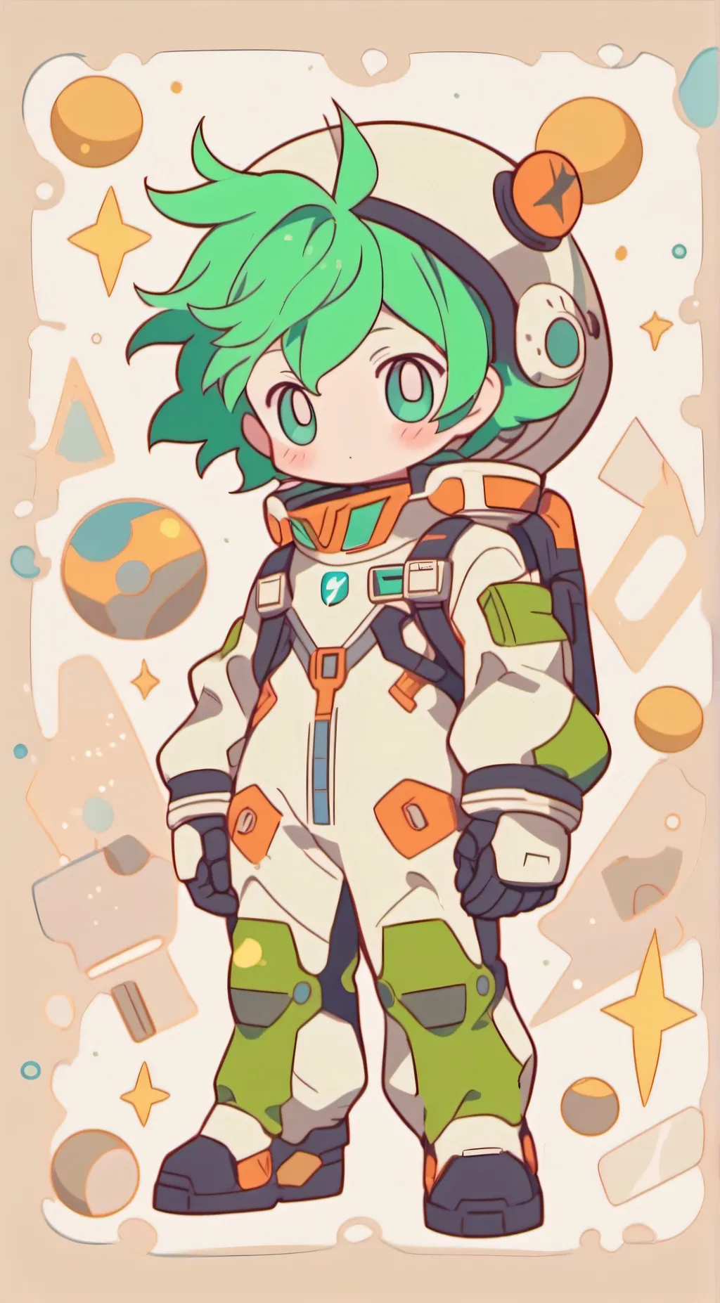 ai character: Deku background