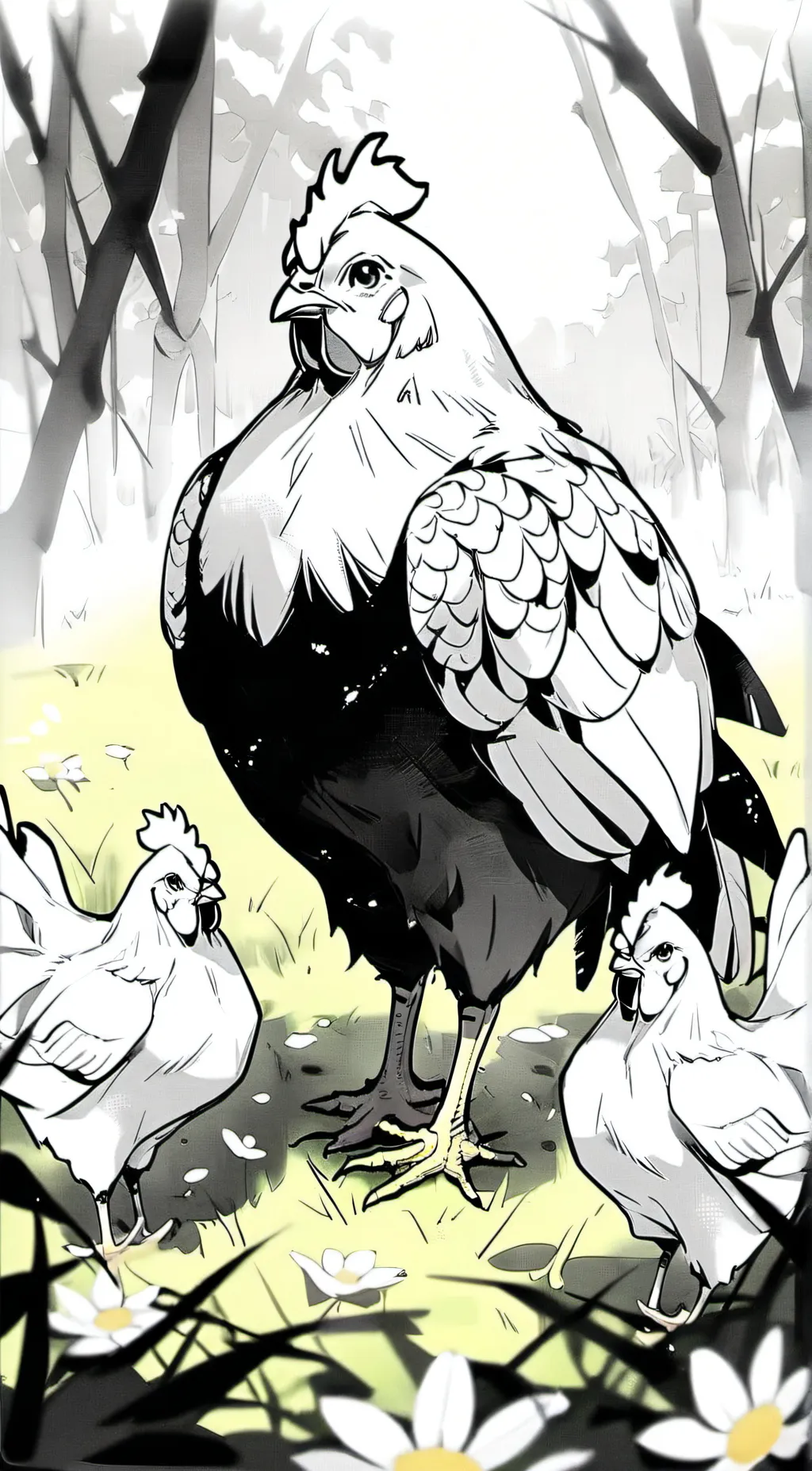 ai character: bird background