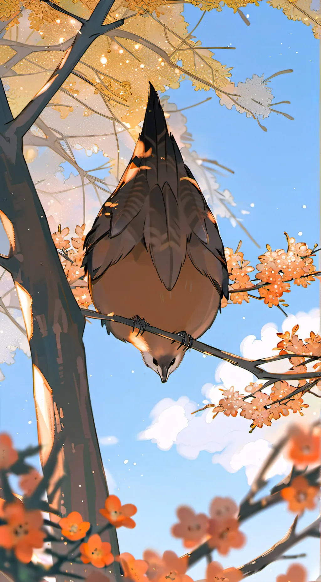 ai character: Birdb background