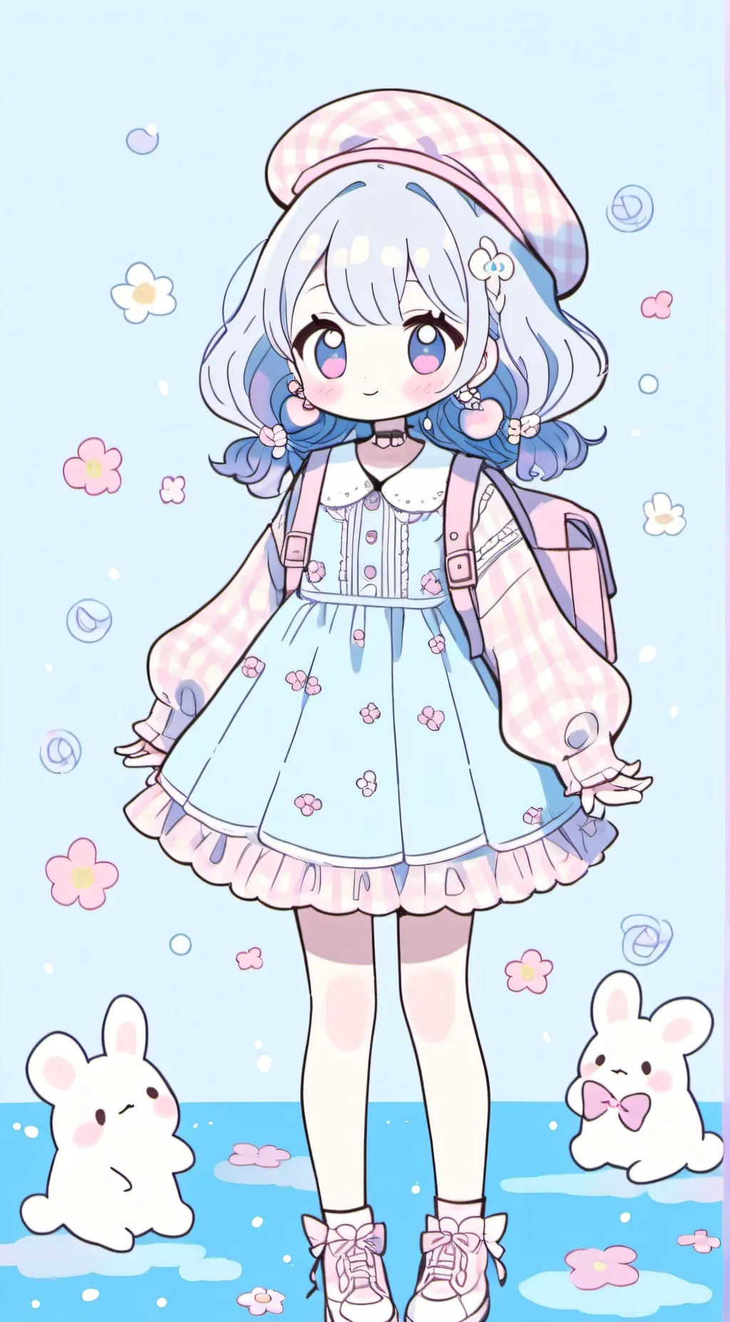 ai character: Look like background