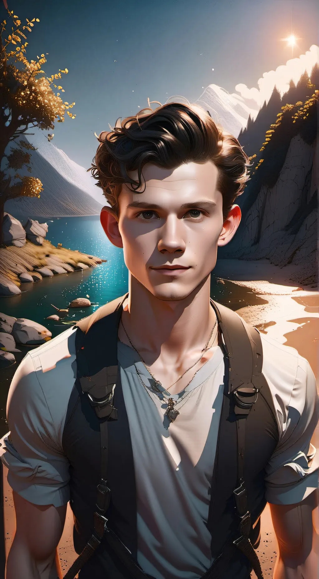 ai character: Peter Parker  background