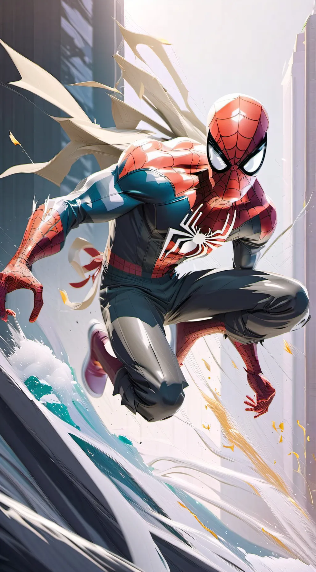 ai character: spiderman background