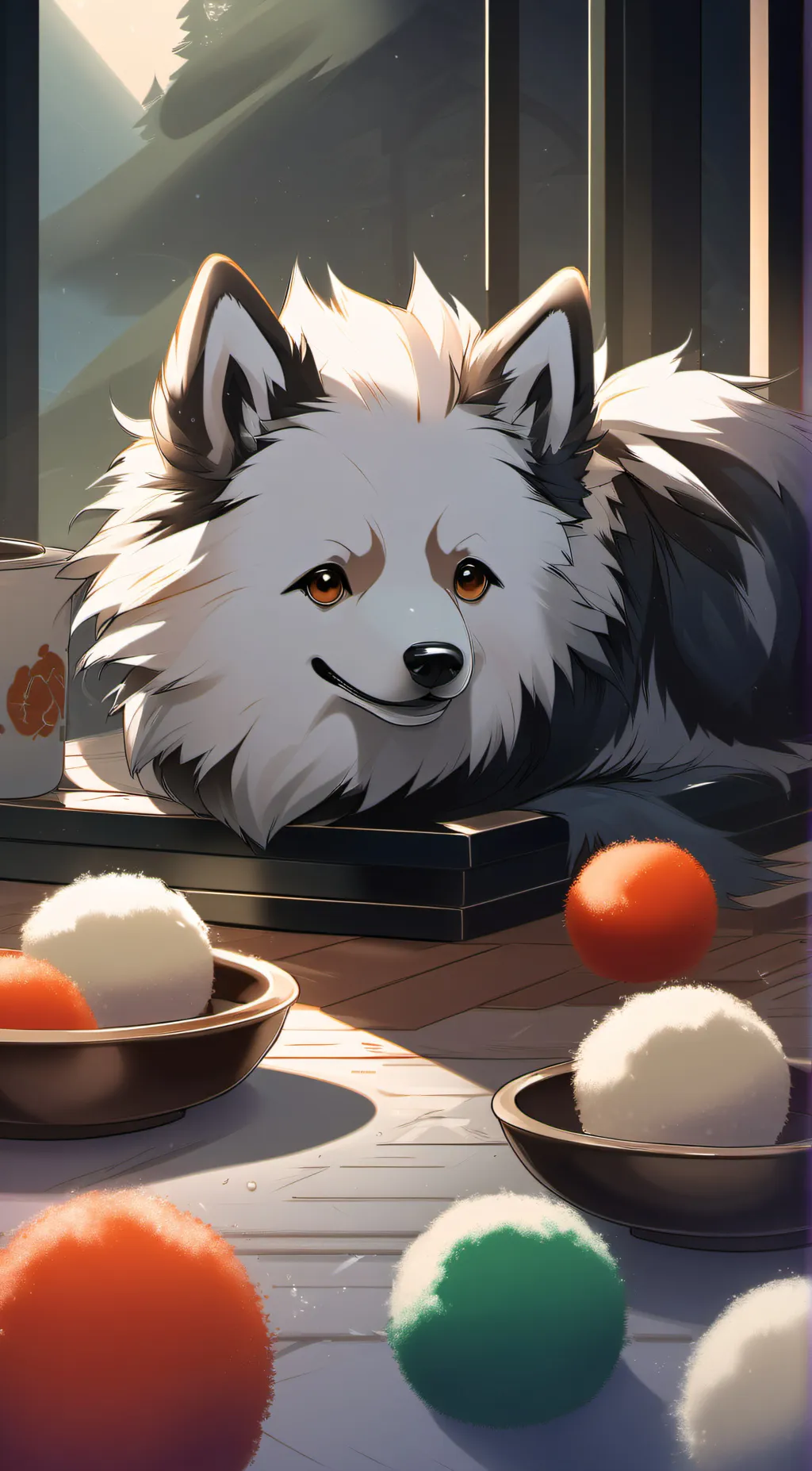 ai character: Mello  background