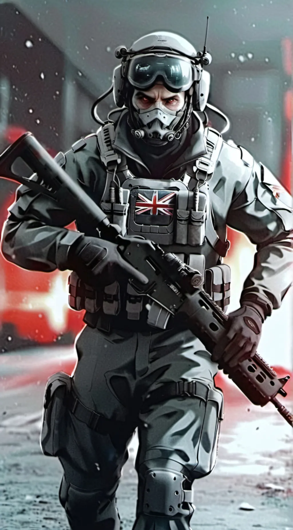 ai character: Ghost background