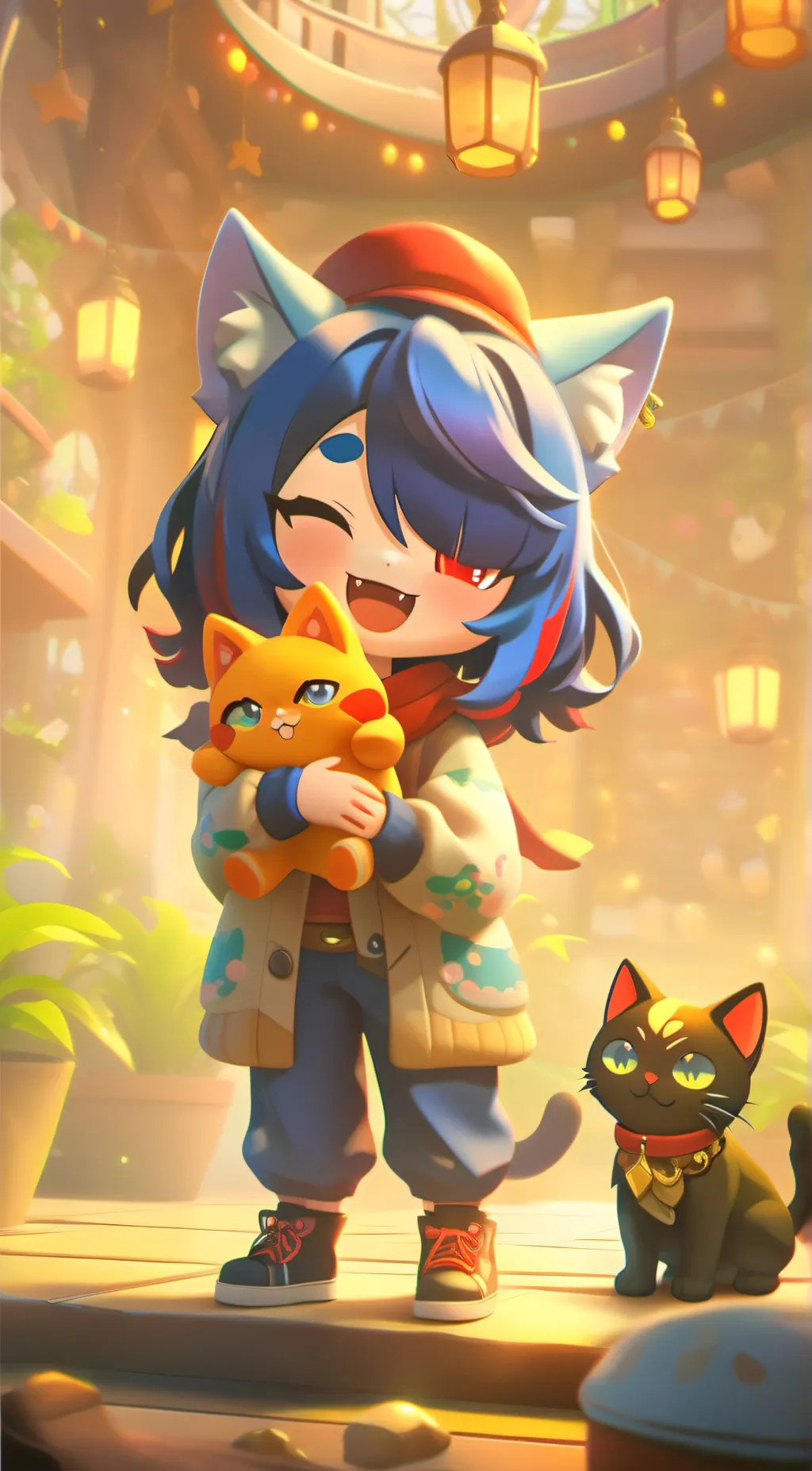 ai character: Angela  background