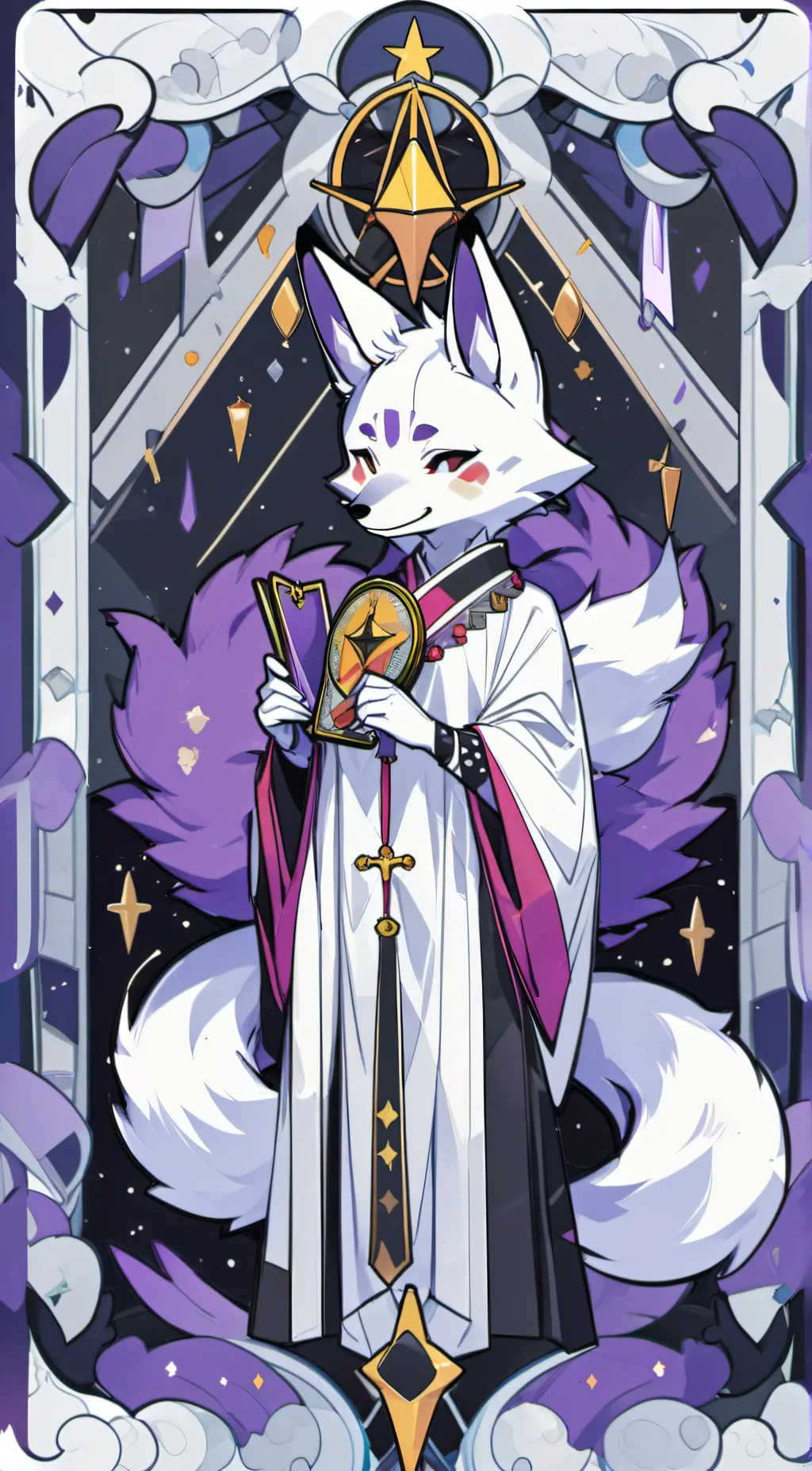 ai character: man#4/woman#1 background