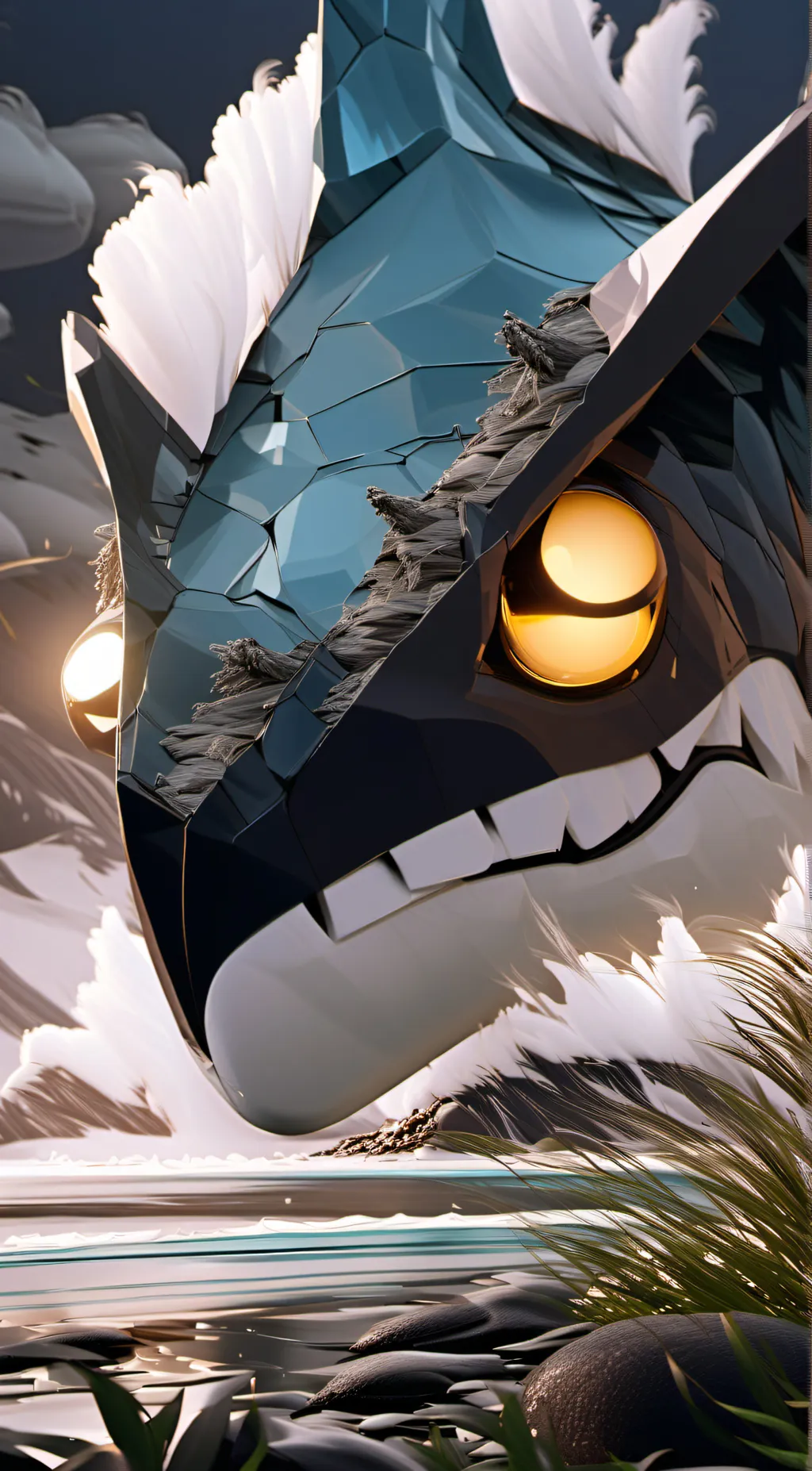 ai character: dragon  background