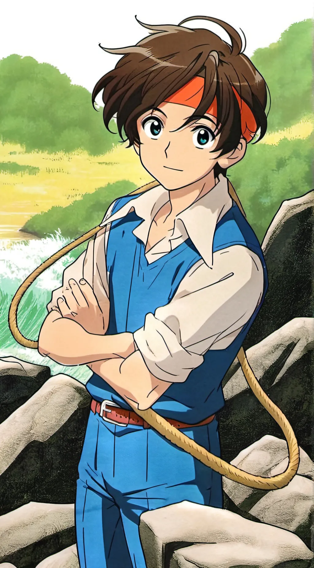 ai character: Chrome  background