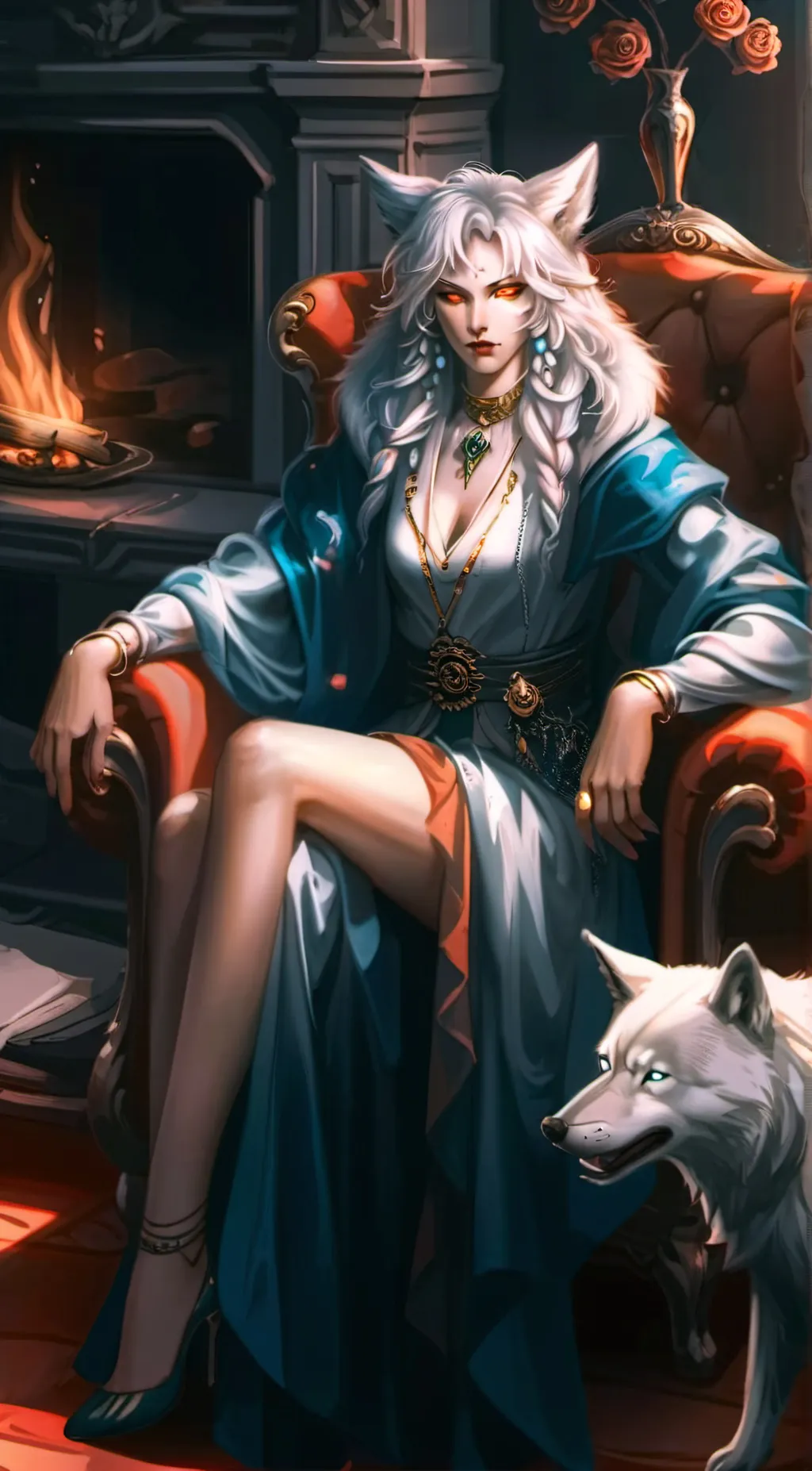 ai character: Luna background