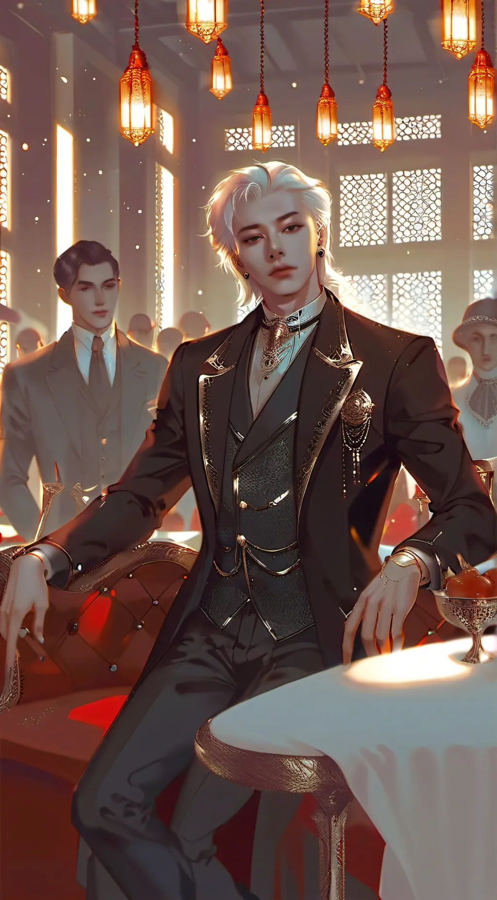 ai character: Hyunjin  background