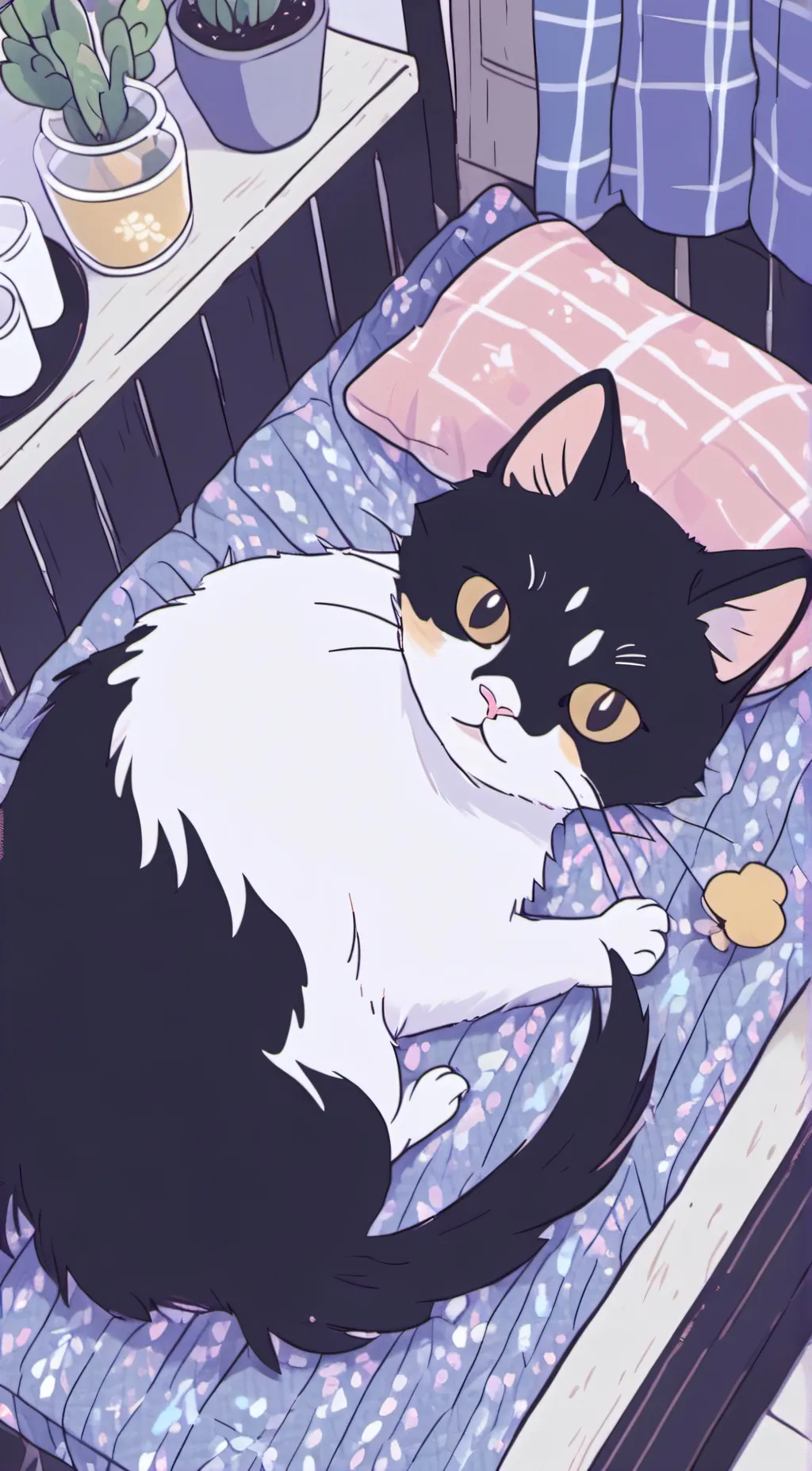 ai character: catnap x chicken  background