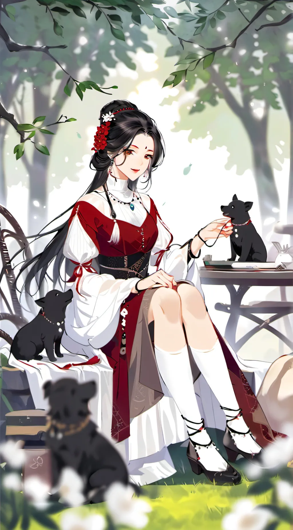 ai character: Brittney  background