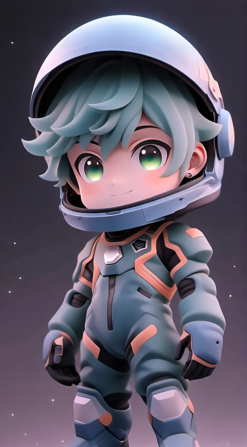 ai character: MHA x Among Us background