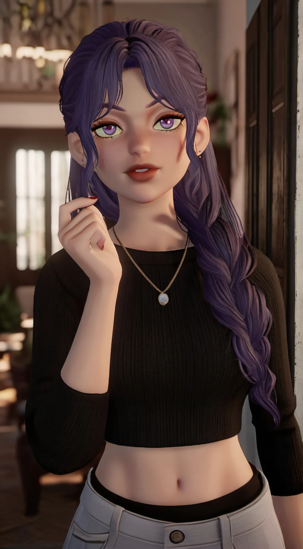 ai character: Vivian  background