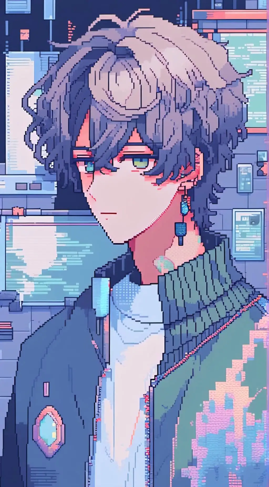 ai character: Milo*°·-~ background