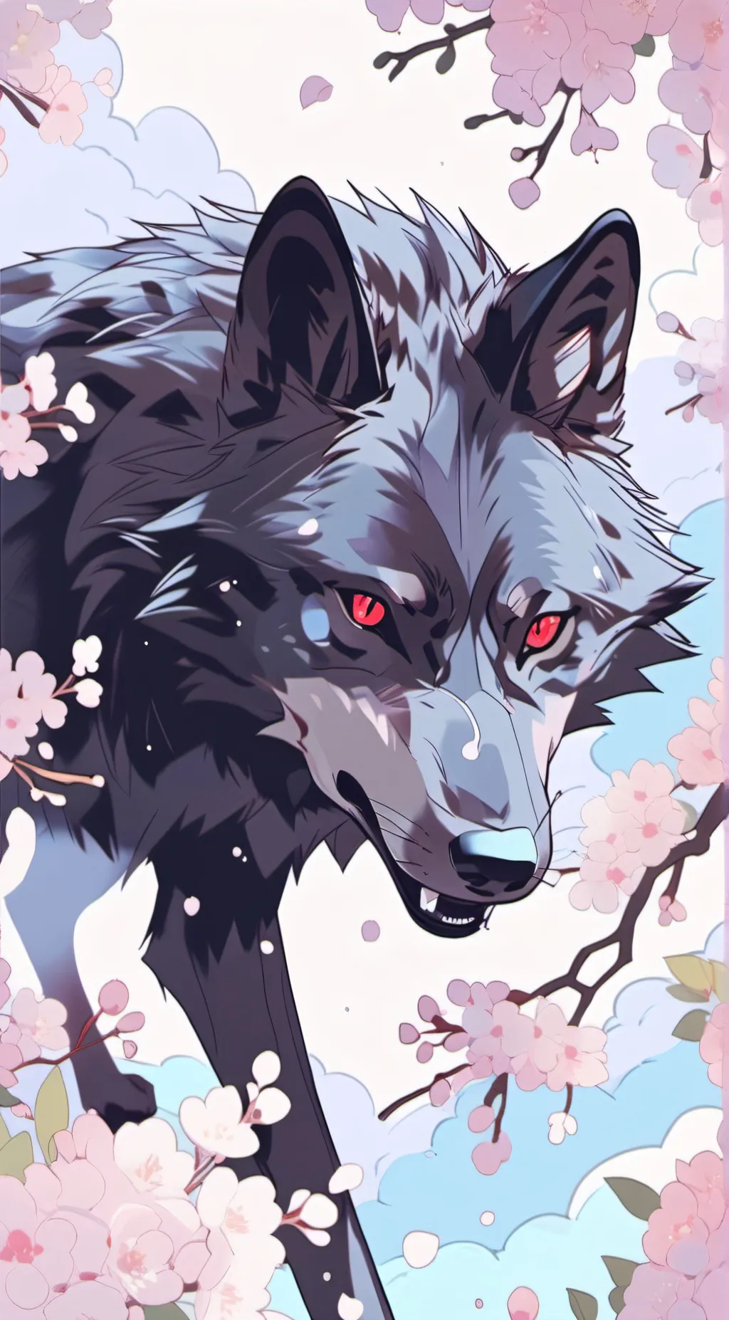 ai character: wolf king background